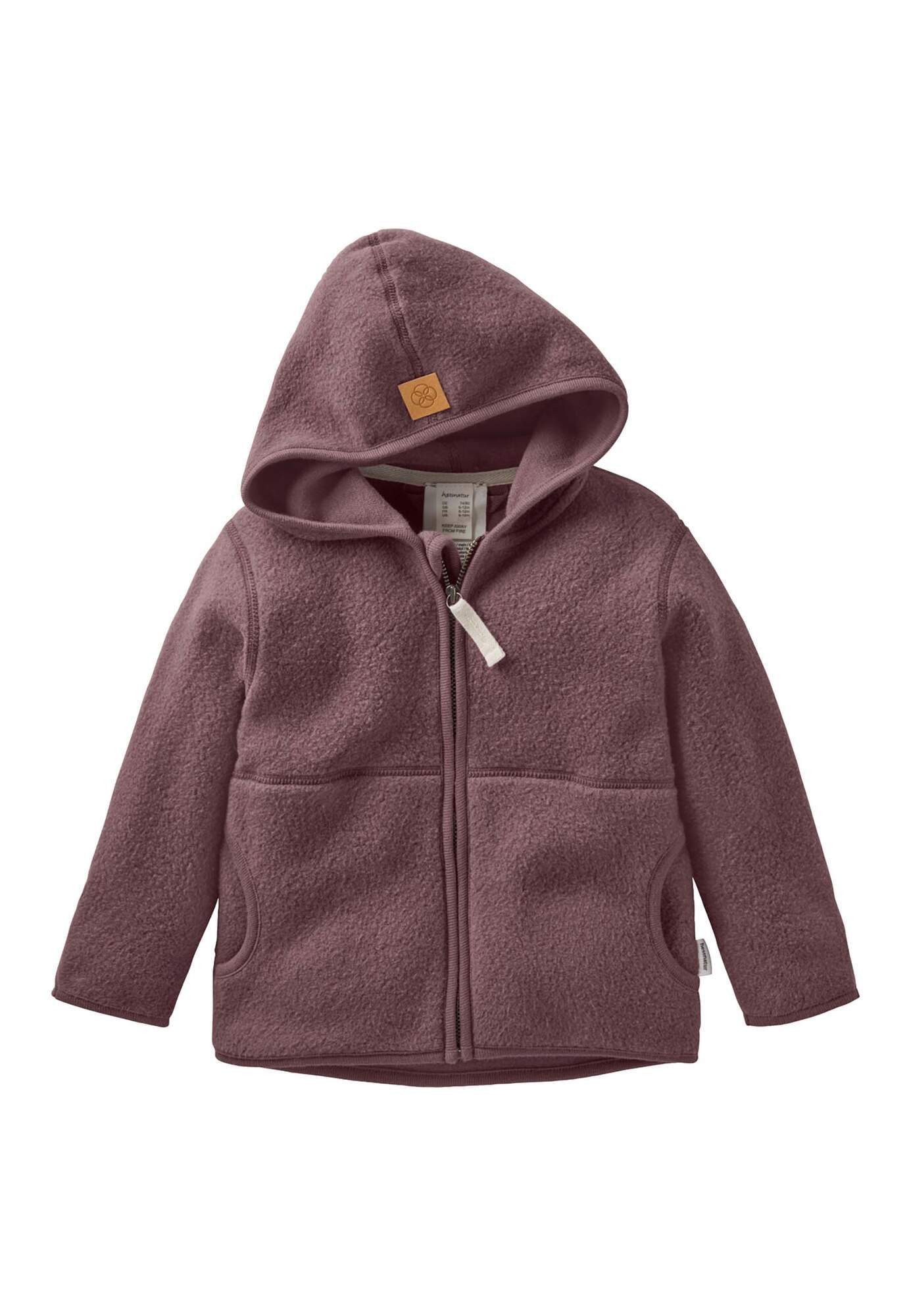 Hessnatur Fleecejacke aus reiner Bio-Baumwolle (1-St)