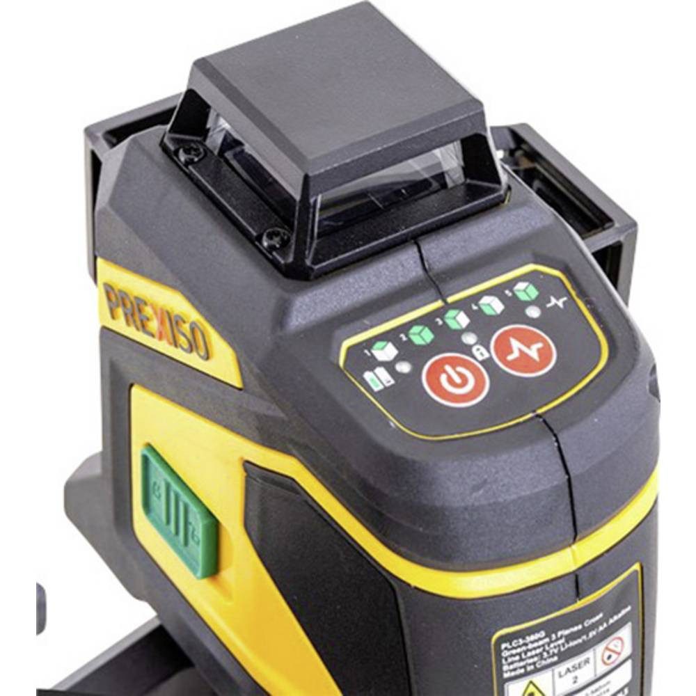 PREXISO Nivellierkeil 360°-Linienlaser grüner Laser, inkl. 360° Laser, inkl. Akku, inkl. Box