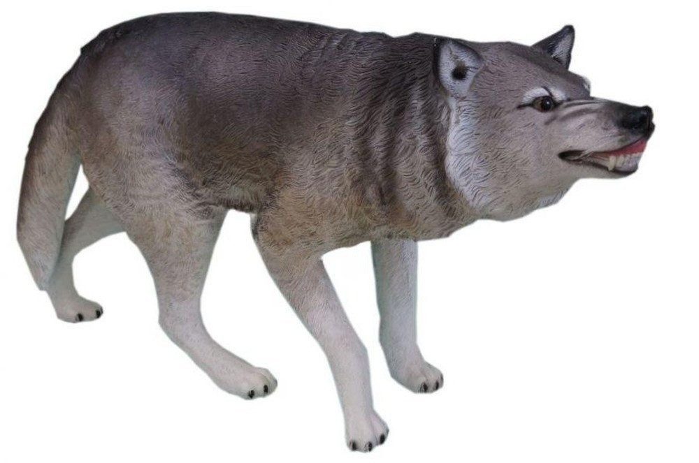 JVmoebel Skulptur Wolf Figur aus Polyresin für Garten und Terrasse, Made in Europa