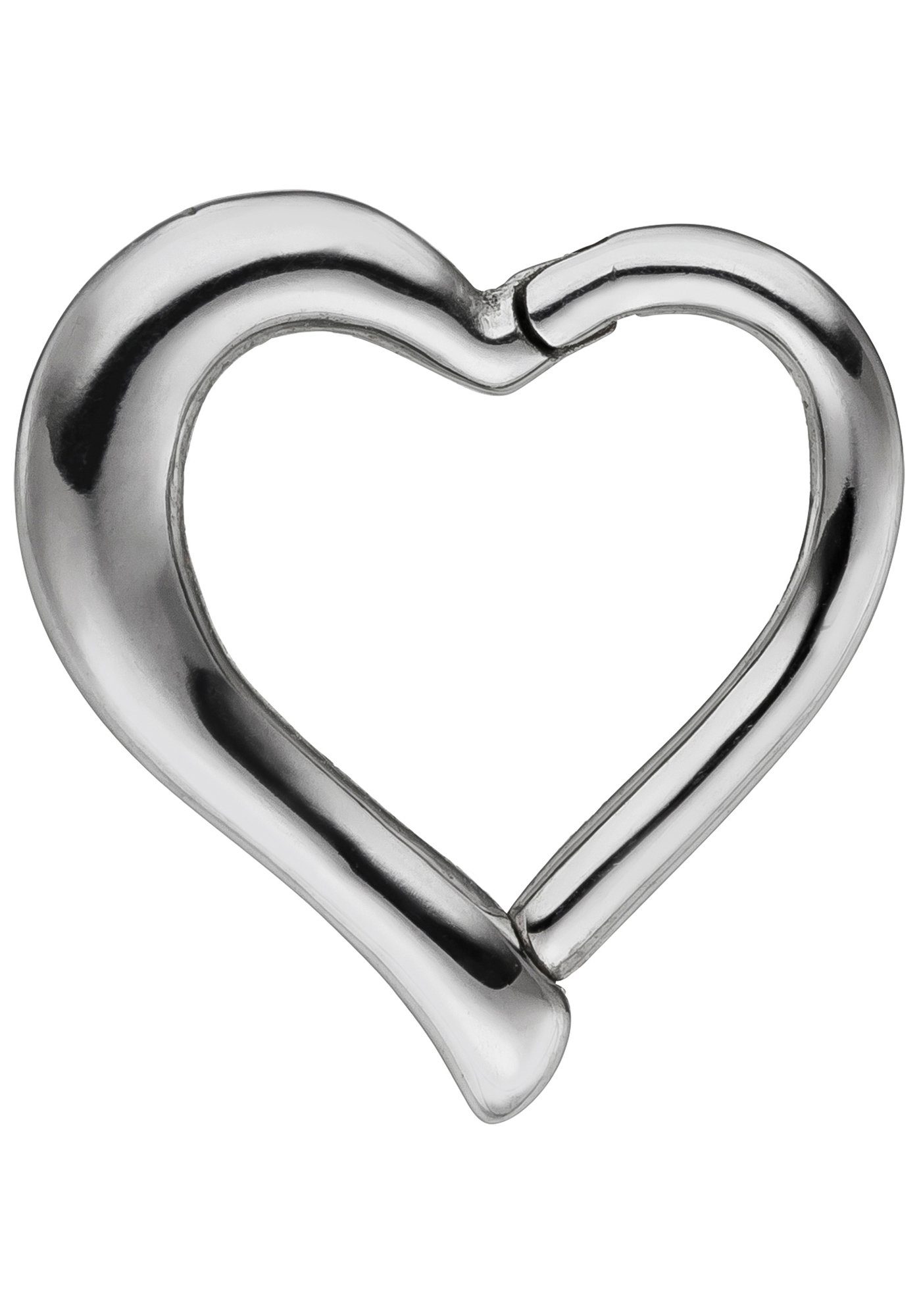 JOBO Nasenpiercing, Segmentring Herz Edelstahl