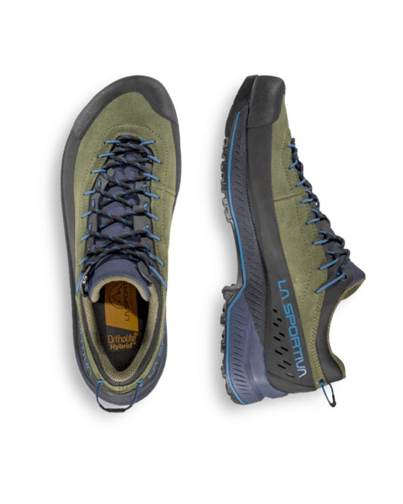 La Sportiva TX 4 Evo (Zustieg, Wildleder) dunkelgrün/skyblau Herren Wanderschuh