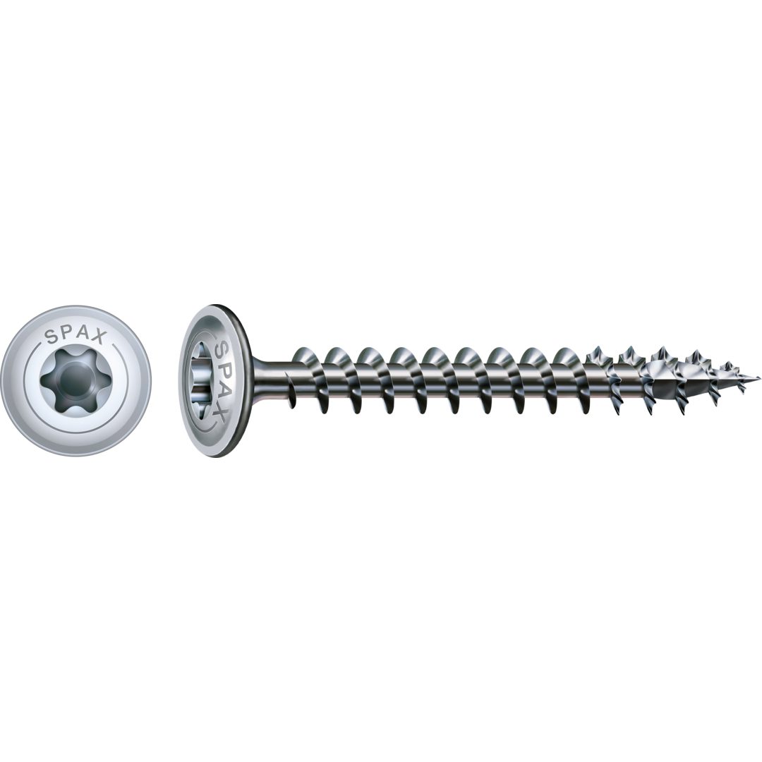 SPAX Holzbauschraube Tellerkopfschraube, Tellerkopf, WIROX, TORX TX 30, (100 St)