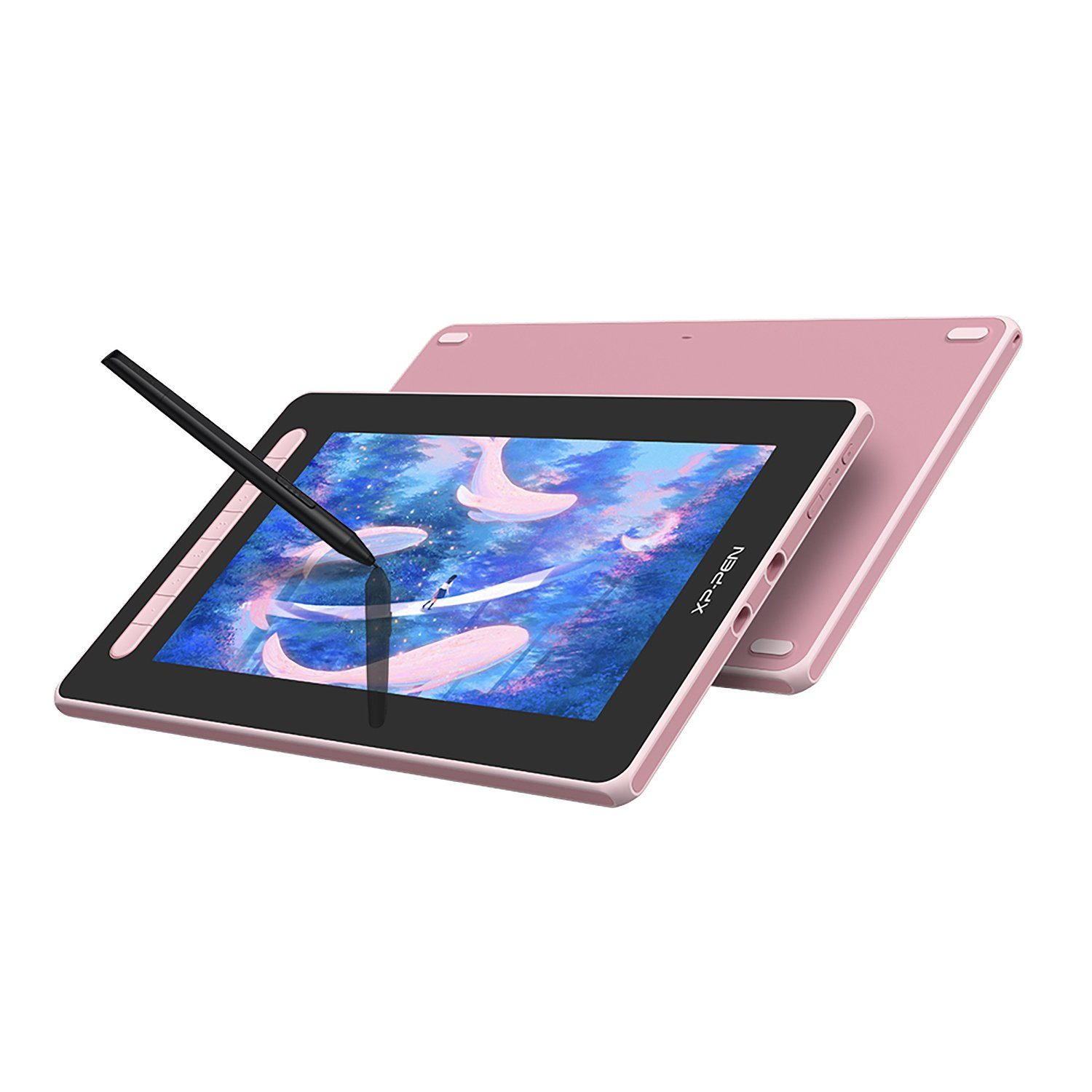XP-PEN Artist 12 (2. Gen) Grafiktablett mit Display Grafiktablett (12", ohne Schutzhülle) Pink