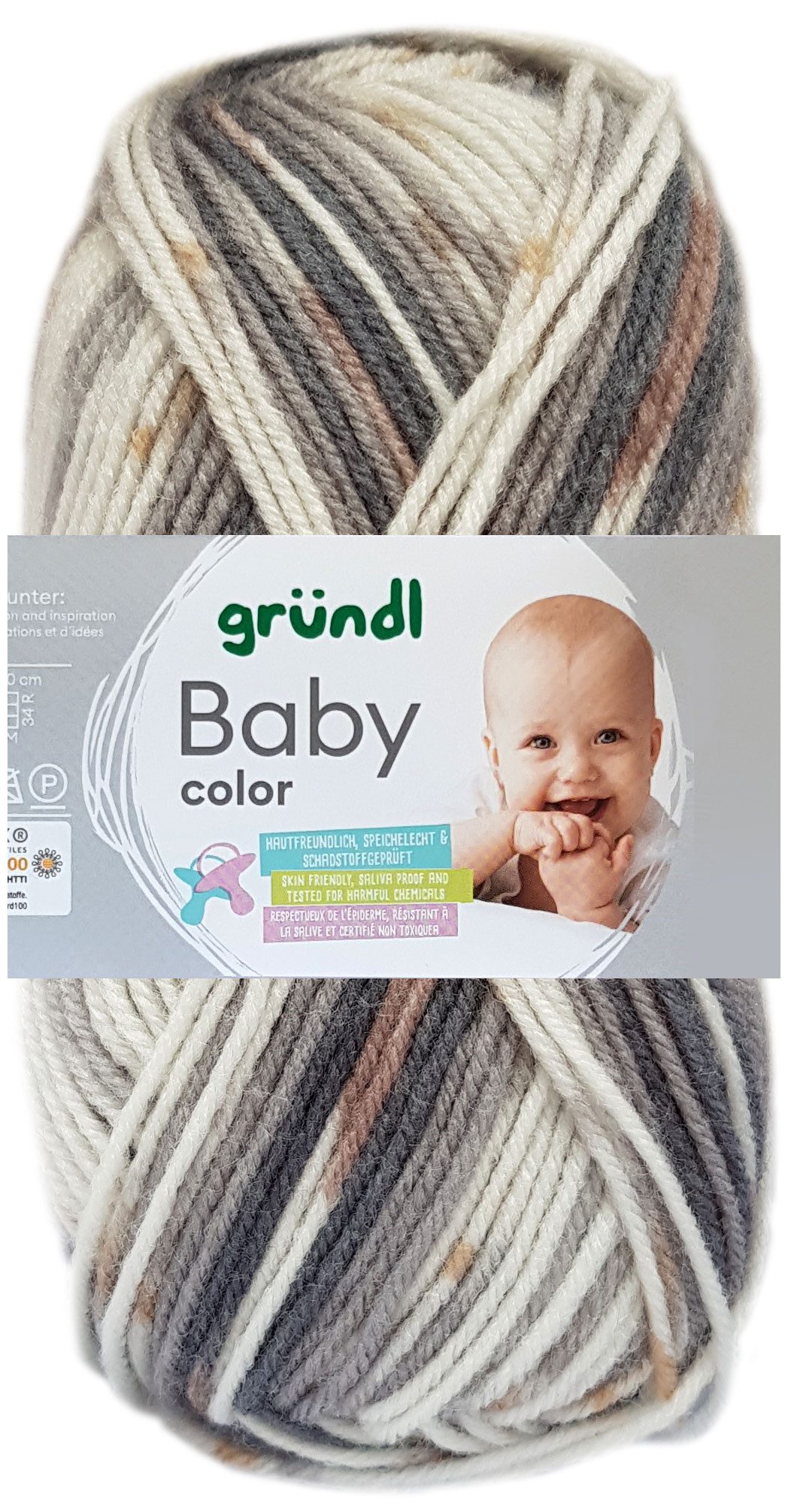 Gründl 50 Gramm Gründl Baby Color Bastelgarn