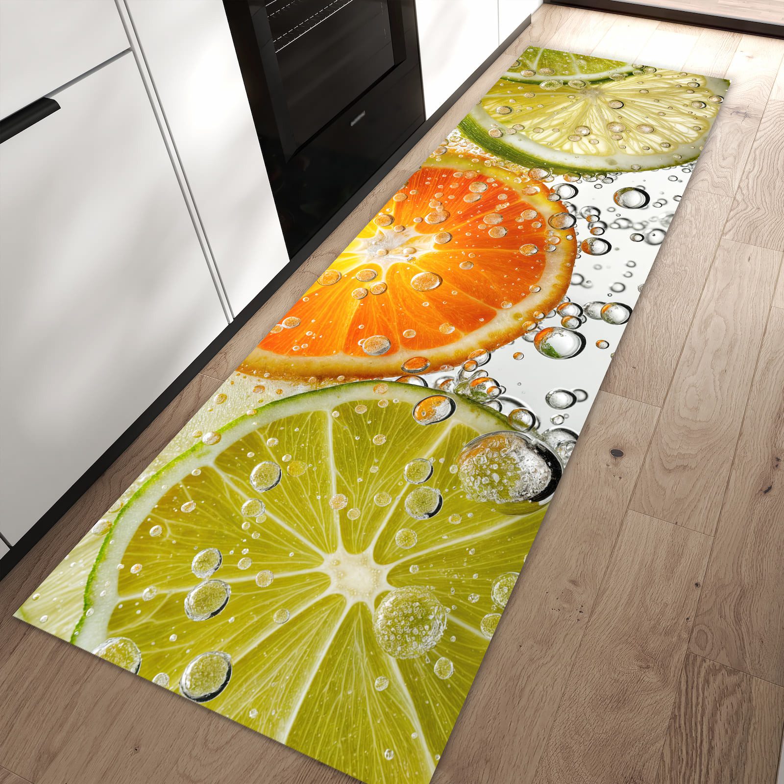 Primedeco Teppich Küchenteppich Frucht Spritzer PVC rutschfest abwaschbar L günstig online kaufen