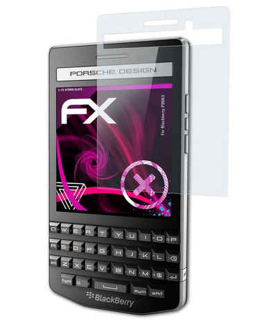 atFoliX Schutzfolie Panzerglasfolie für Blackberry P9983, Ultradünn und superhart