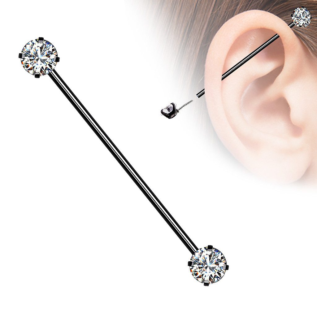 Taffstyle Piercing-Set Industrial Piercing Langhantel Barbell günstig online kaufen