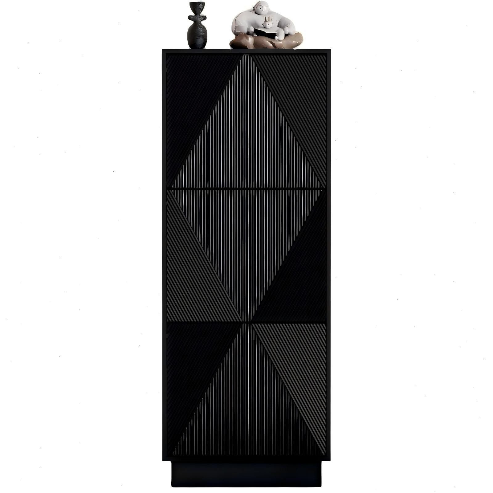 UEV Schuhschrank mit 3 Klappen Schuhregal hoch schmal (Schuhkommode,Anti-Kipp-Vorrichtung für Eingangsbereich, Modern Schuhaufbewahrung mit Oberplatte Platzsparend) Trennwände verstellbar und abnehmbar für verschiedene Schuhtypen