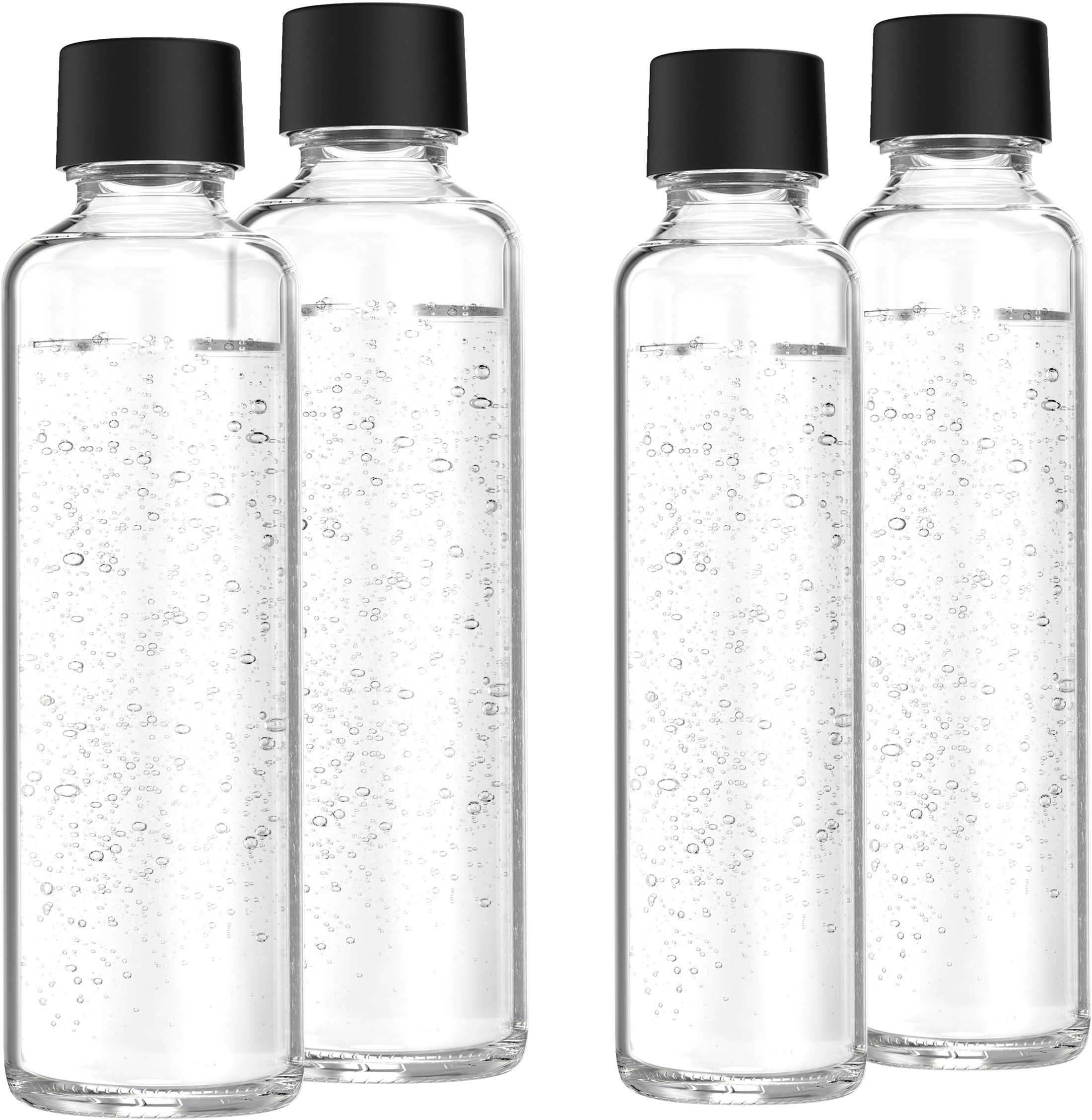 Wassersprudler Flasche SODAPOP Glasflaschen-Set 2x0,6L + 2x0,85L für Logan