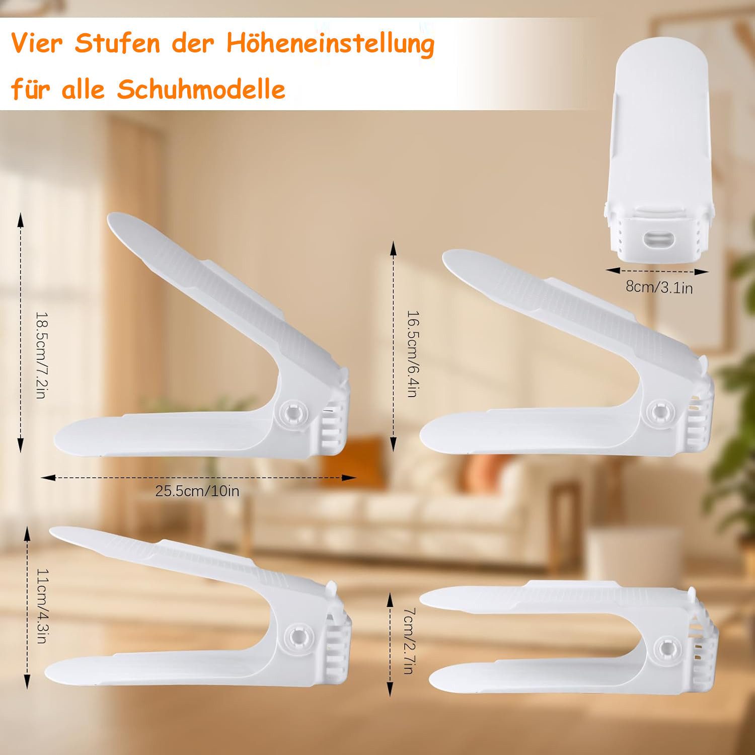 SinLaw Schuhstapler 5-teiliger Schuh-Organisator,doppelschichtiges,rutschfe günstig online kaufen