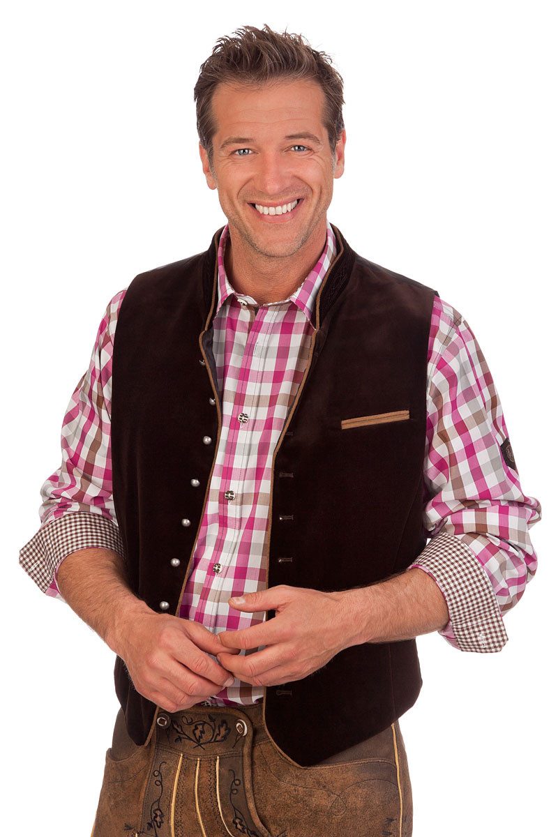 Spieth & Wensky Trachtenhemd Trachtenhemd - SANTORIN - rot, pink