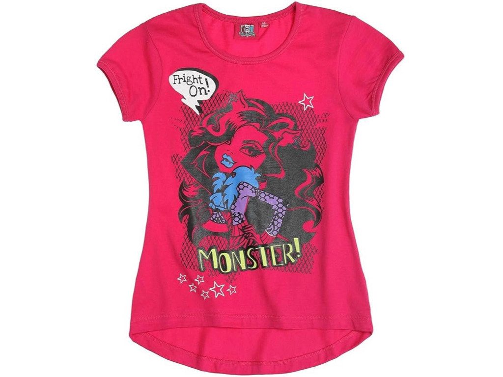 Monster High T-Shirt mit Draculaura, Clawdeen Wolf und Frankie Steen Motiven
