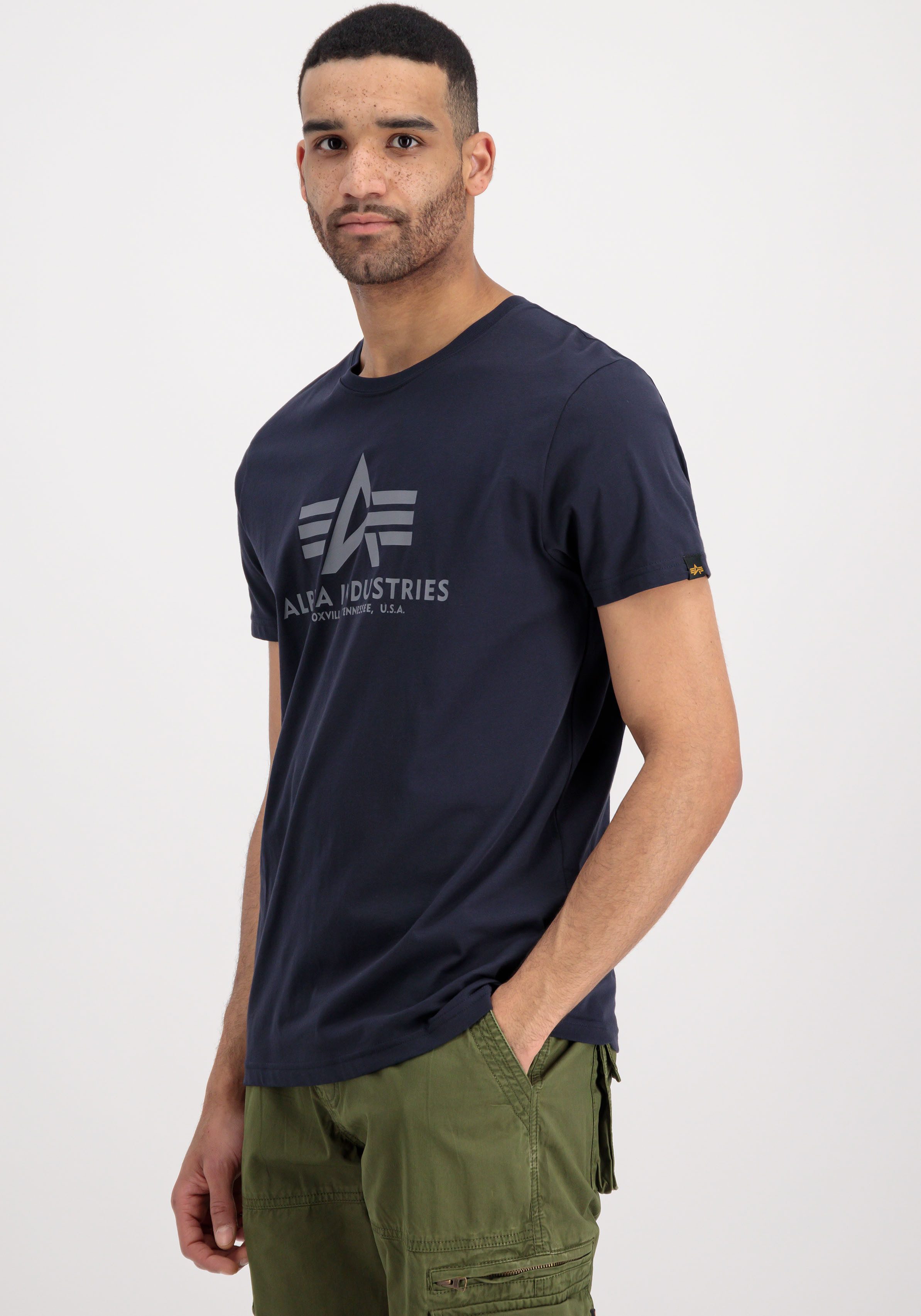 Alpha Industries Rundhalsshirt Basic T 2 Pack (Set, 2-tlg)