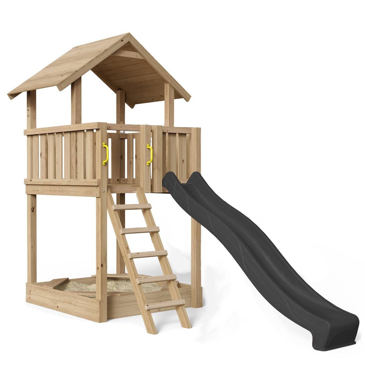 SCHEFFER Outdoor Toys Spielturm Spielturm Mia - M1 Lärche, naturbelassenes Lärchenholz