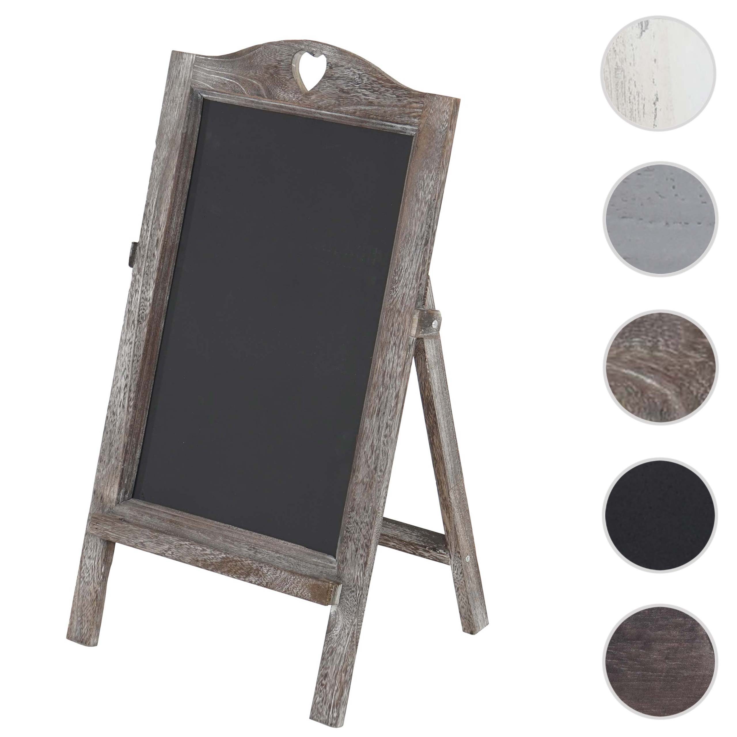 MCW Standtafel MCW-E51, Shabby-Look mit dekorativer Herz-Aussparung und Klappfunktion