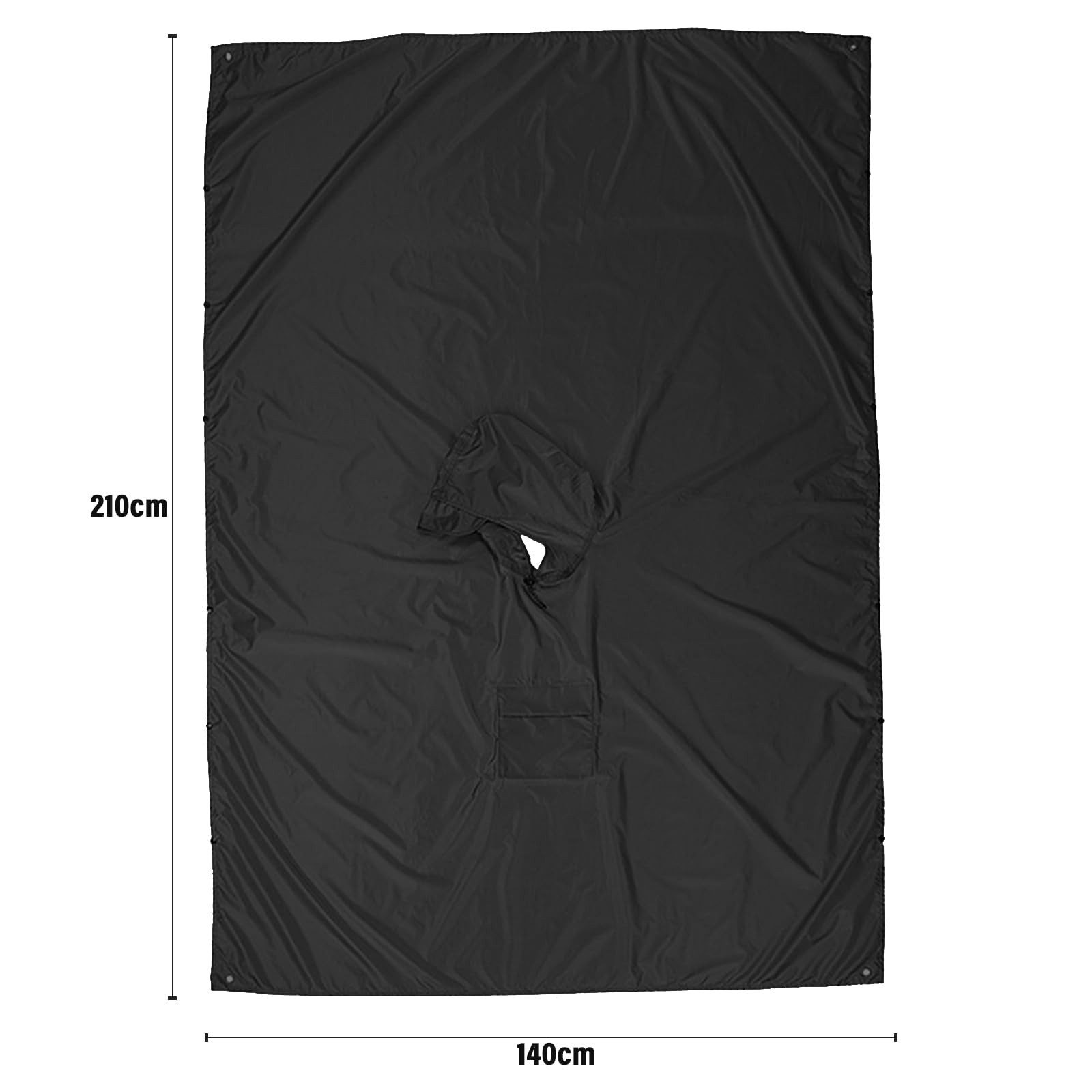Kityhome Regenponcho Regenjacke, 3-in-1 Herren Damen Regenponcho, Regencape Fahrrad 3-in-1, Regenmantel,Picknickmatte, Camping-Überdachung,PU Beschichtung