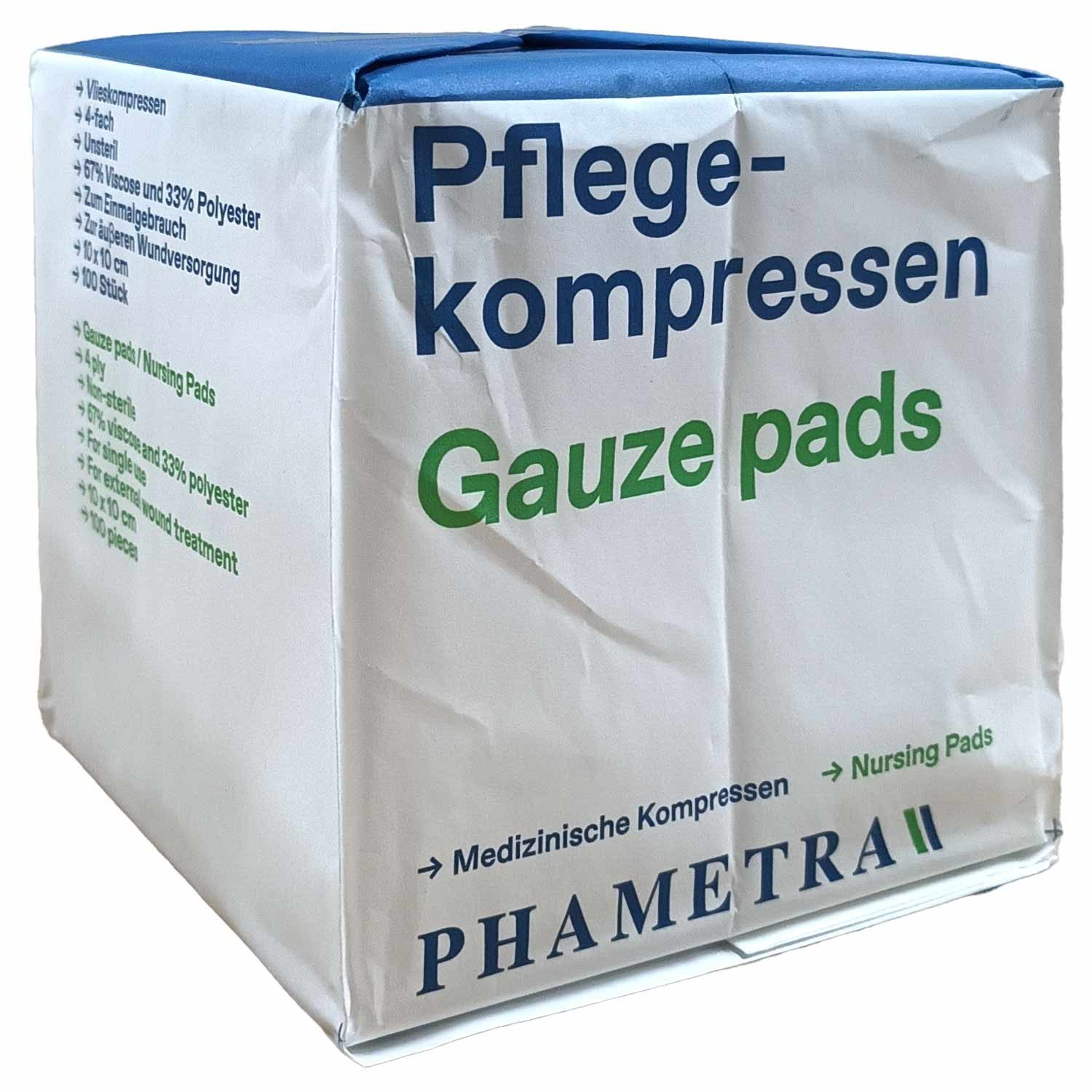 Phametra Wundpflaster Phametra Pflegekompressen 10 x 10 cm 4-fach
