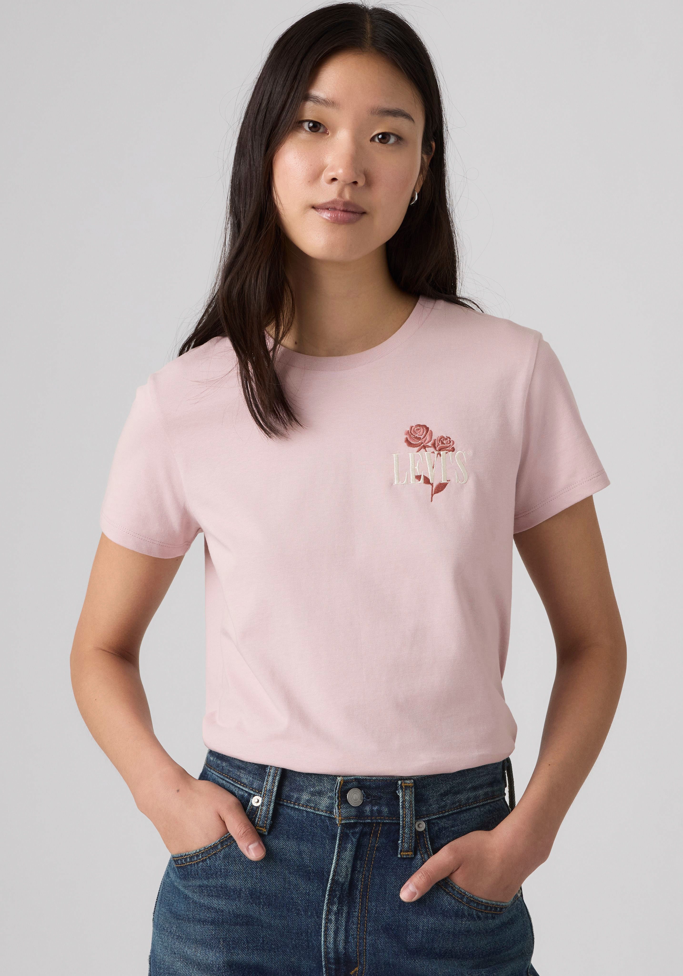 Levi's® T-Shirt THE PERFECT TEE mit Batwing-Logoprint – Bild 3 von 5