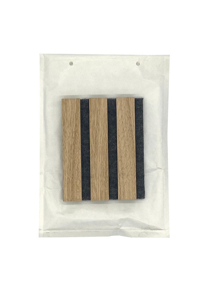 acous Schallschutzpaneel Muster Professional FSC, BxL: 12,00x15,00 cm, (Packung, Versandkostenfreie Lieferung) Erlebe die einzigartige Echtholzoberfläche auf dem Handmuster
