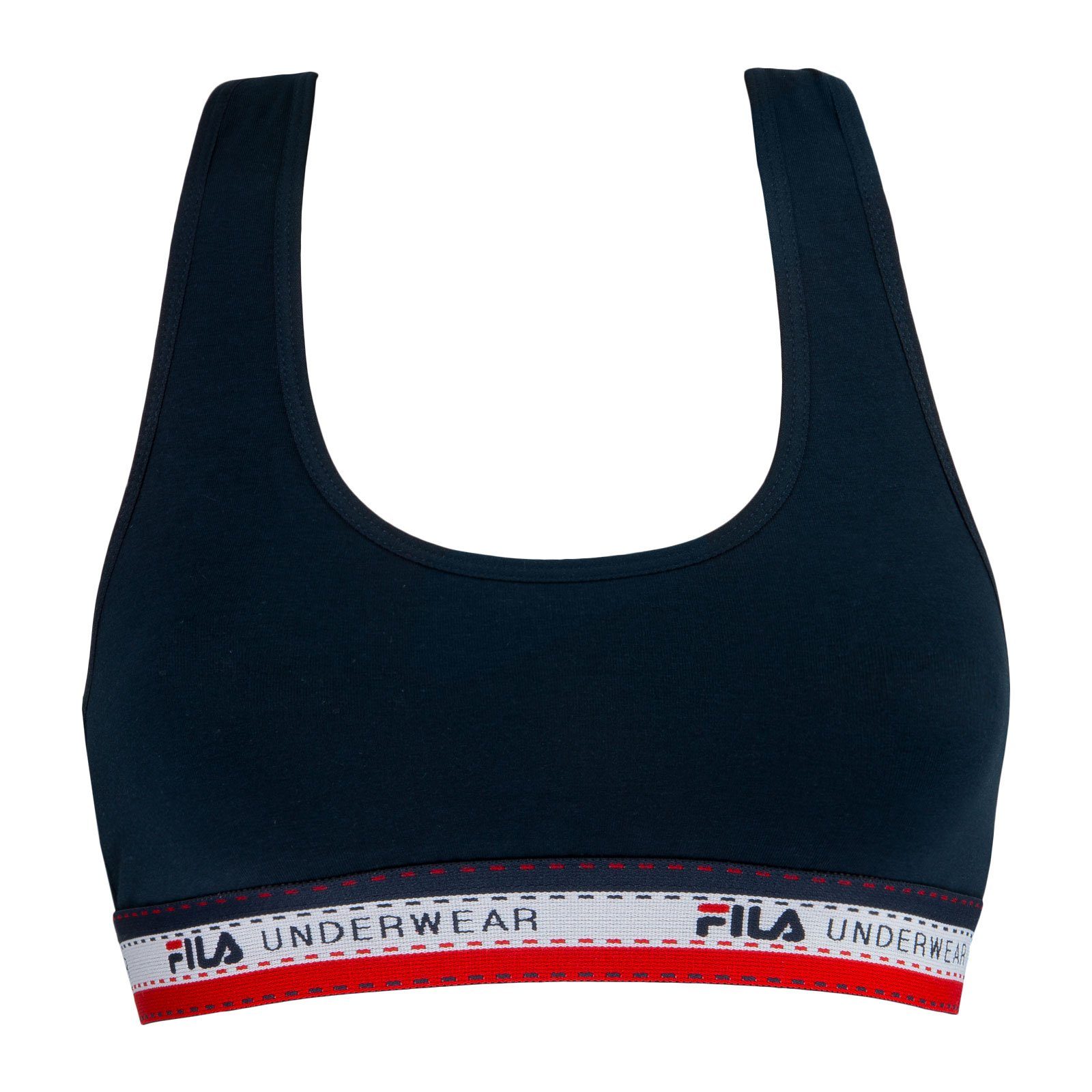 Fila Bustier Racerback Bra (1-tlg) mit umlaufenden Markenschriftzug auf dem elastischen Unterbrustband