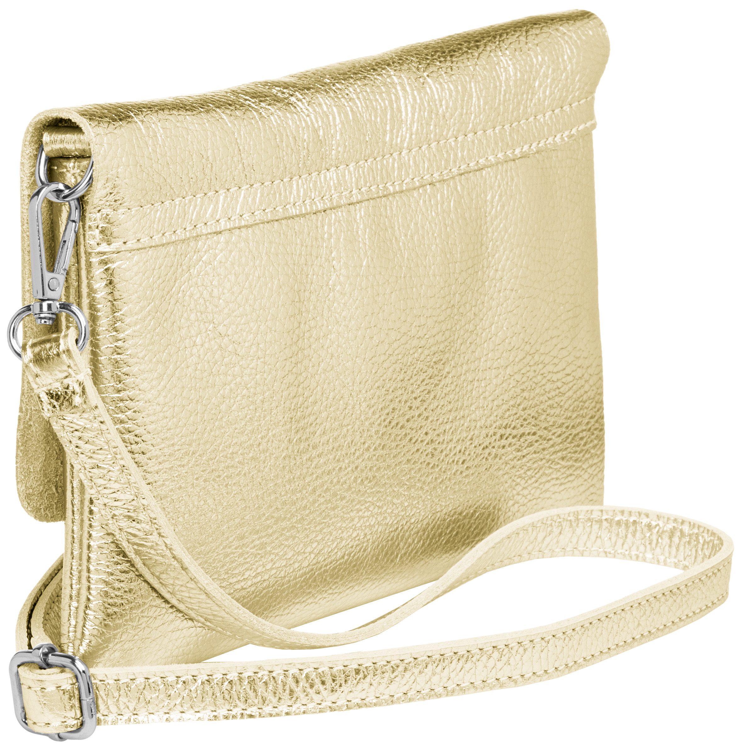 Caspar Clutch Abendtasche Damen Leder Handtasche - CLASSIC LINE - Modell No.835, leicht, elegant & unempfindlich - 100% Echtleder - Handmade in Italy – Bild 3 von 5