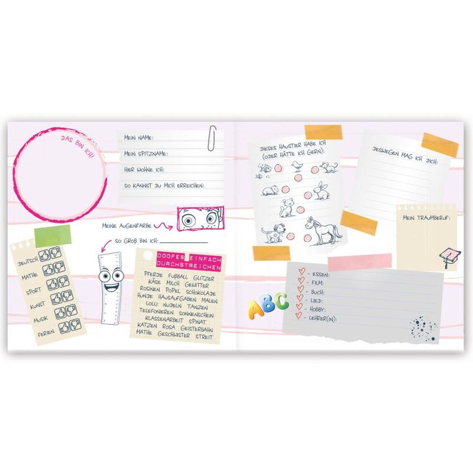 Roth Tagebuch Freundebücher "Meine Schulfreunde"