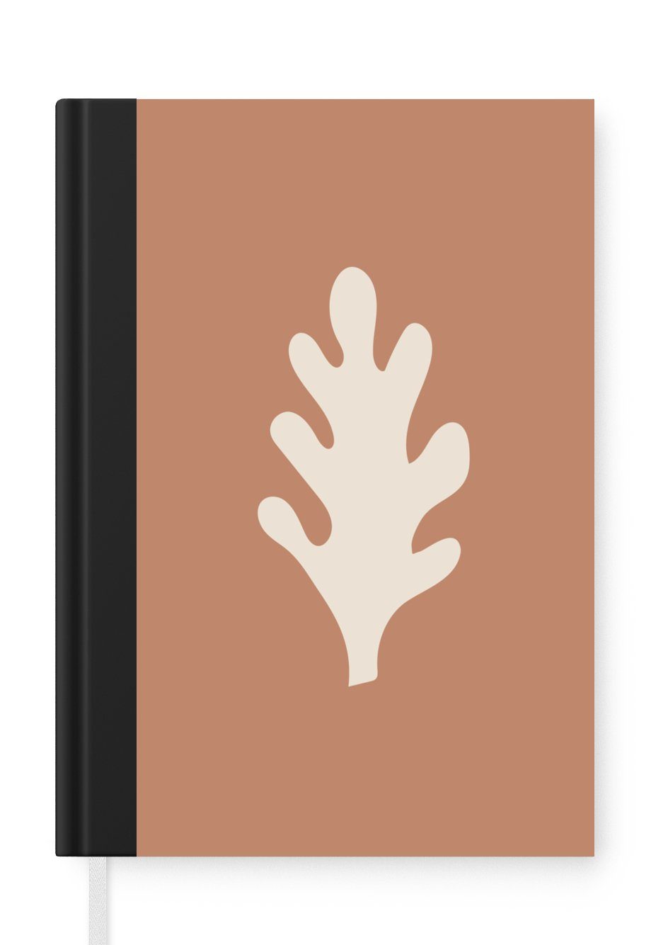 MuchoWow Notizbuch Pastell - Farbe - Blätter, Journal, Merkzettel, Tagebuch, Notizheft, A5, 98 Seiten, Haushaltsbuch