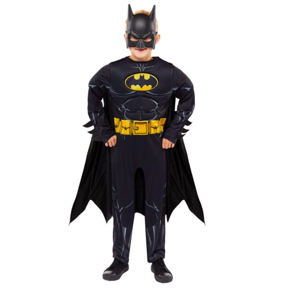 Amscan Kostüm Batman Comic Kostüm für Kinder Deluxe