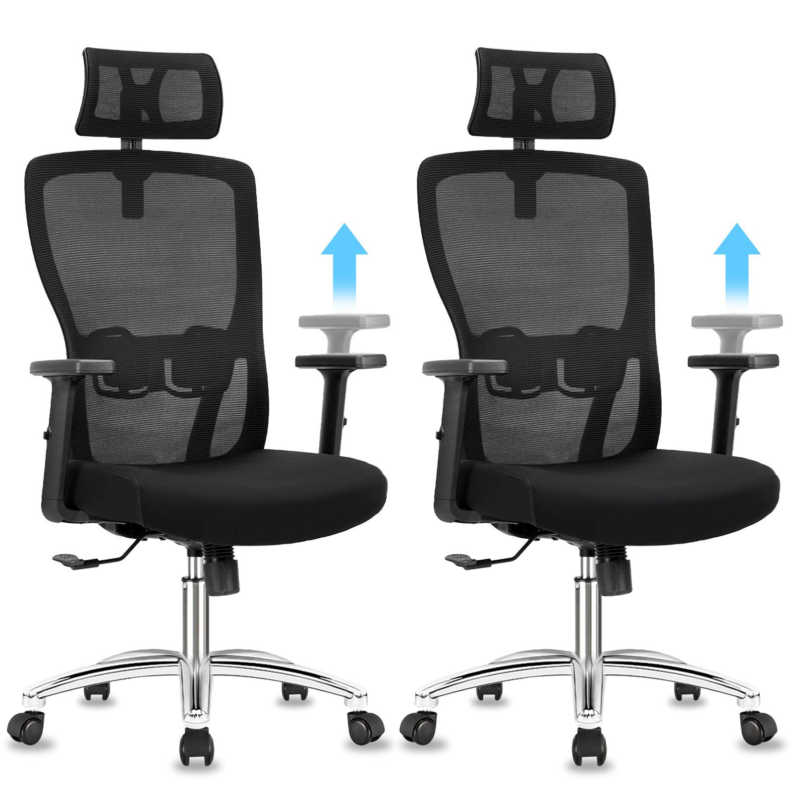 Durrafy Bürostuhl Ergonomischer Stuhl Drehstuhl Schreibtischstuhl günstig online kaufen