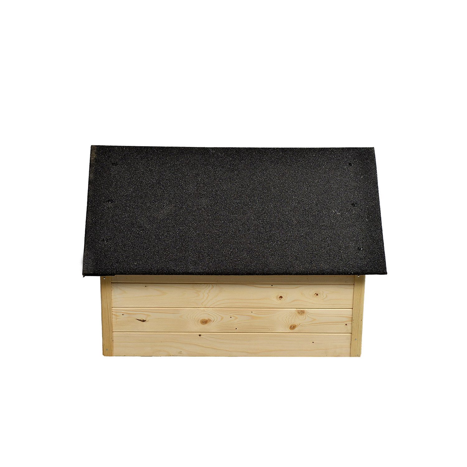 WOODOK Hundehütte, XL-Hundehütte zum Zusammenbauen und Streichen
