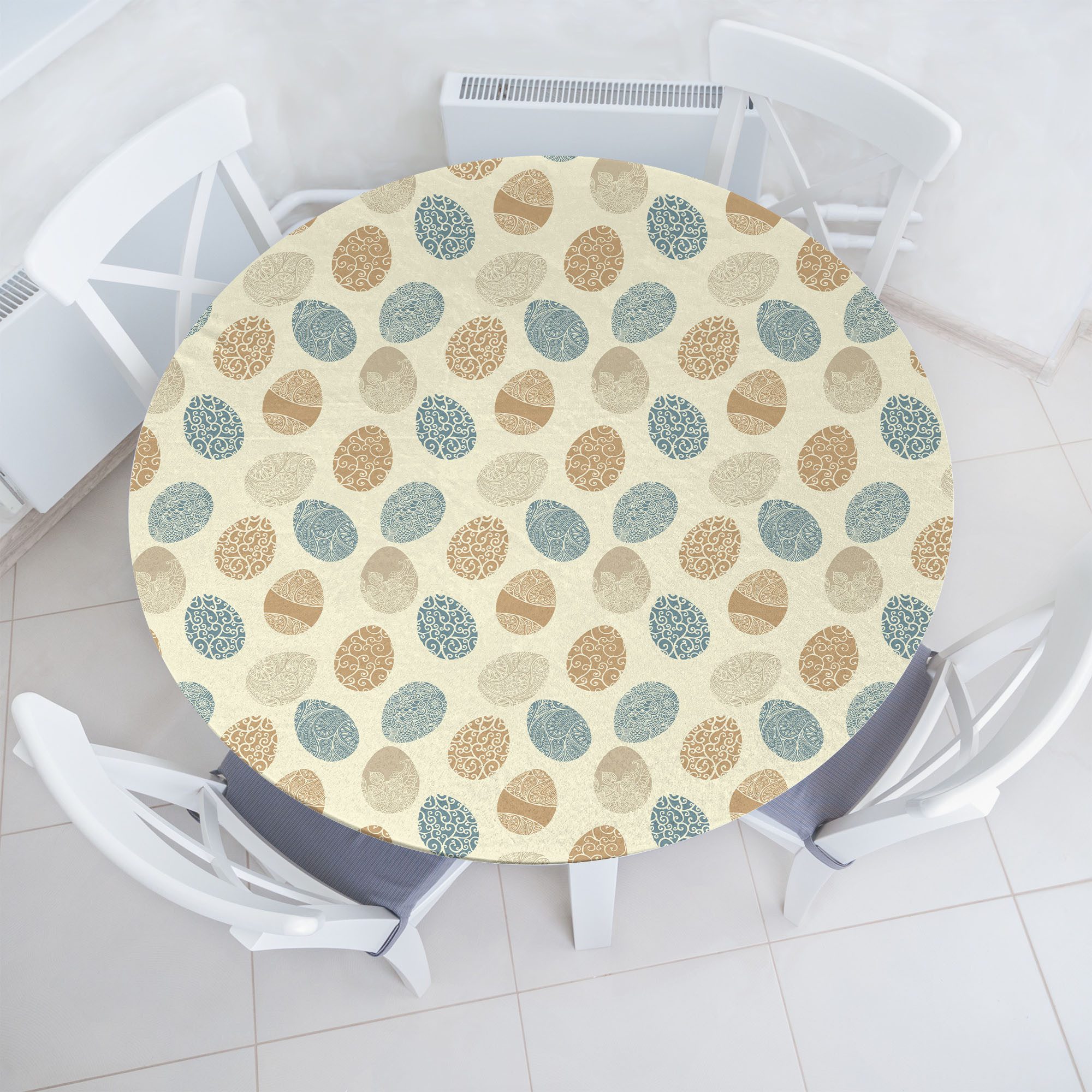 Tischdecke Rundum-elastische Stofftischdecke