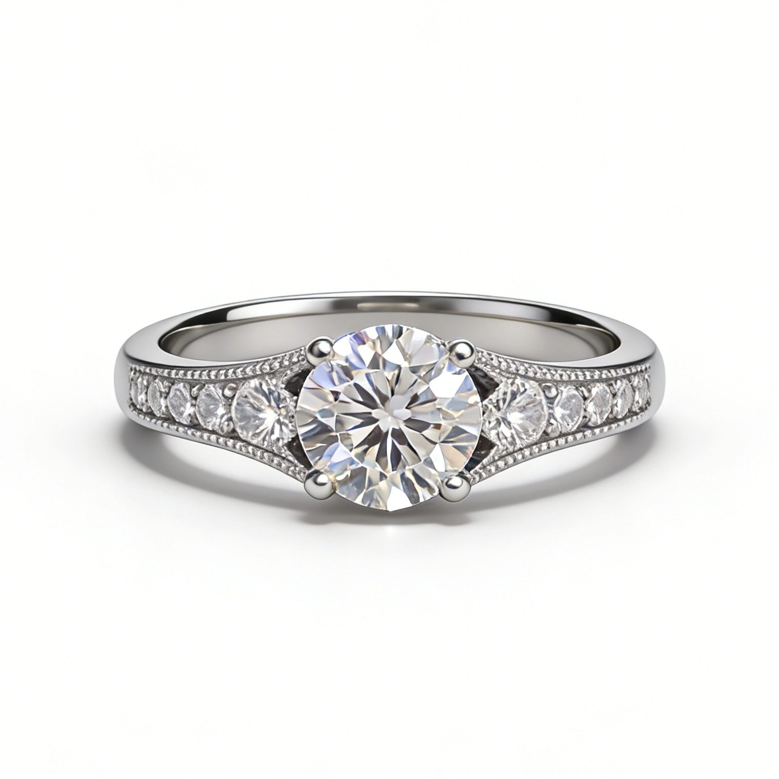 Meeye Diamantring 1.5ct D VS1 Labordiamant Ring,Eheringe,Ring Damen,Ring mit Gravur, 14K Gold,Brillantschliff,Promise Ring,Verlobungsring,Geschenk für Frau