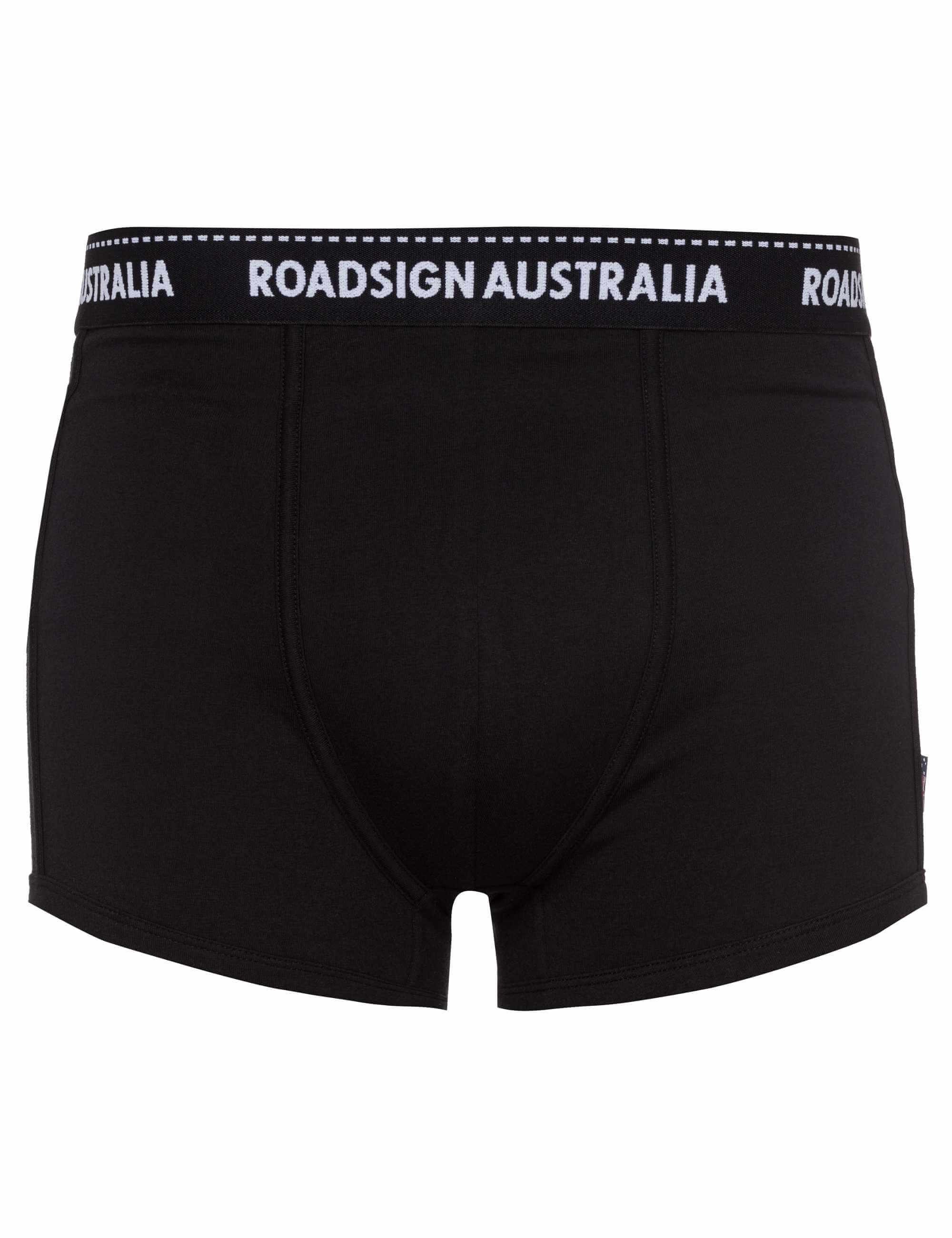 ROADSIGN australia Retro Boxer Simplicity (1, 1-St) unifarben im zeitlosen Design schwarz