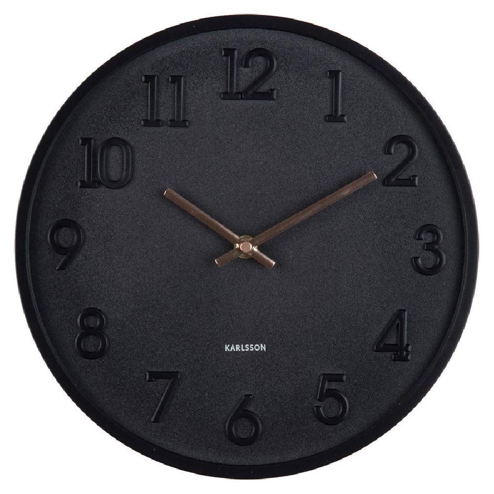Karlsson Uhr Wanduhr Calma Schwarz günstig online kaufen