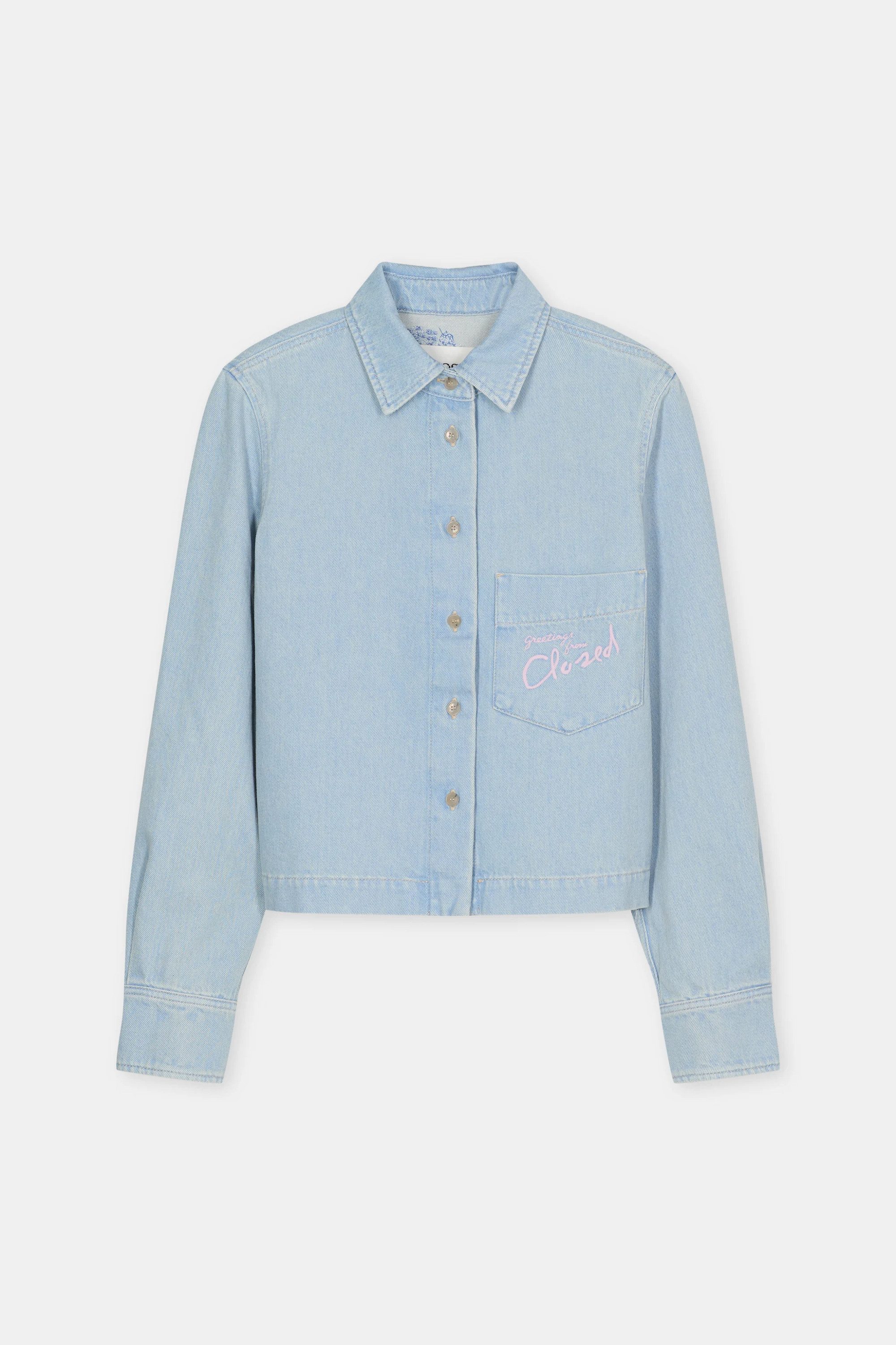 CLOSED Langarmbluse Cropped classic shirt