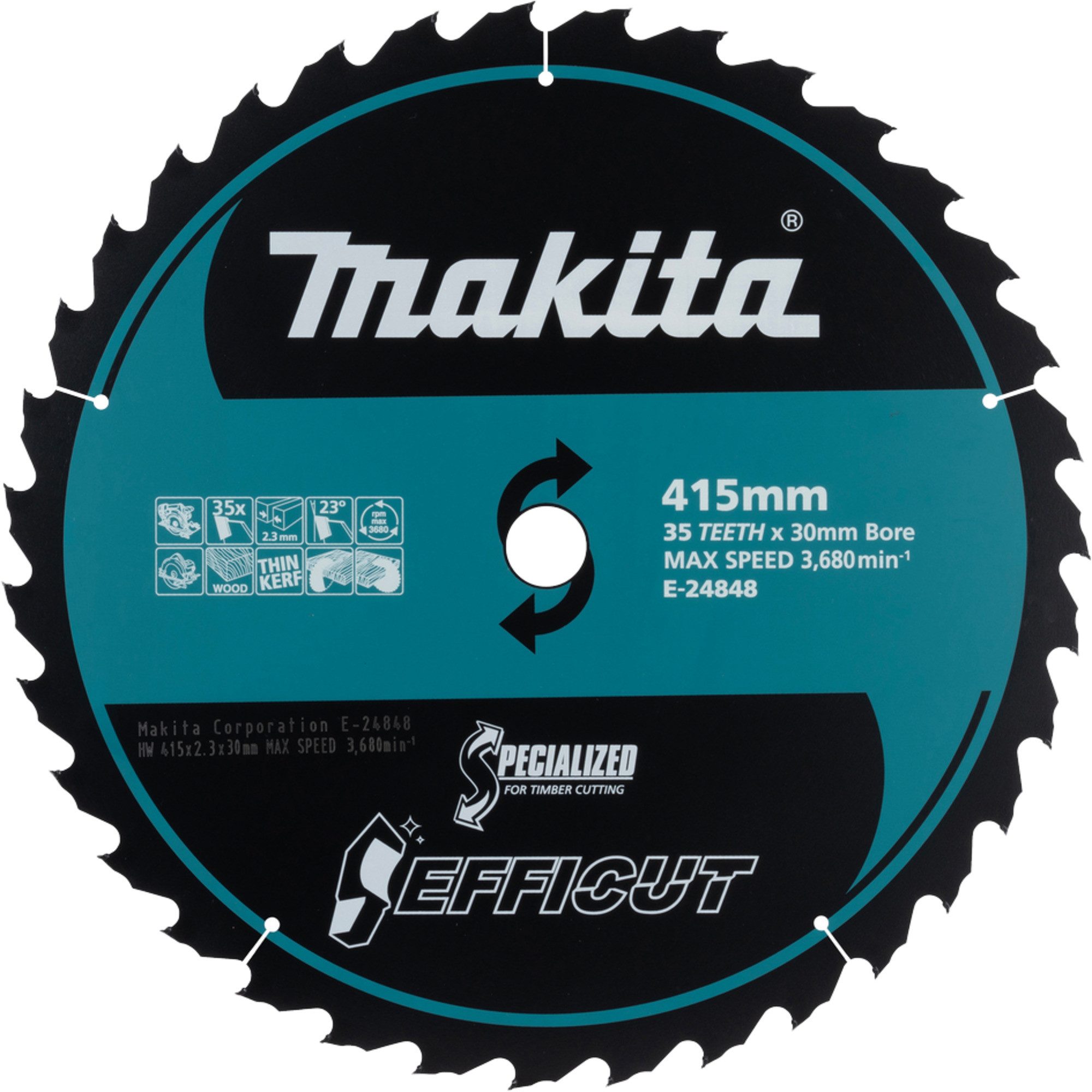 Makita Sägeblatt Makita Kreissägeblatt EFFICUT E-24848, Ø 415mm