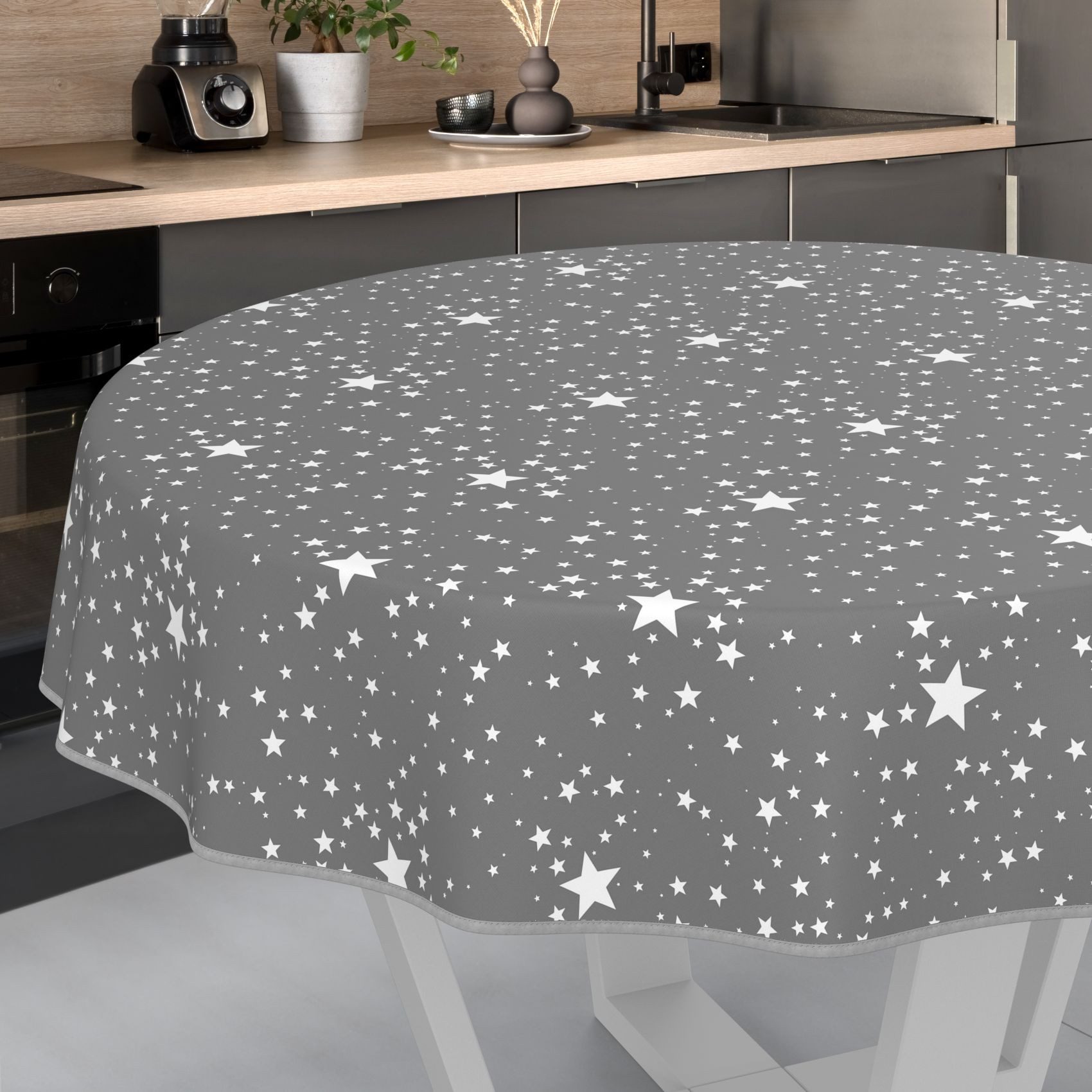 ANRO Tischdecke Wachstuch abwaschbar Sterne Tischwäsche günstig online kaufen