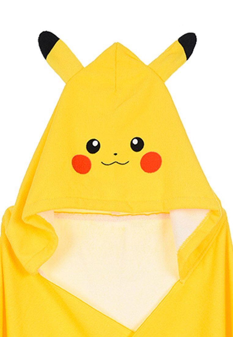 POKÉMON Handtuch Pikachu Kinder Kapuzenhandtuch 70x140cm