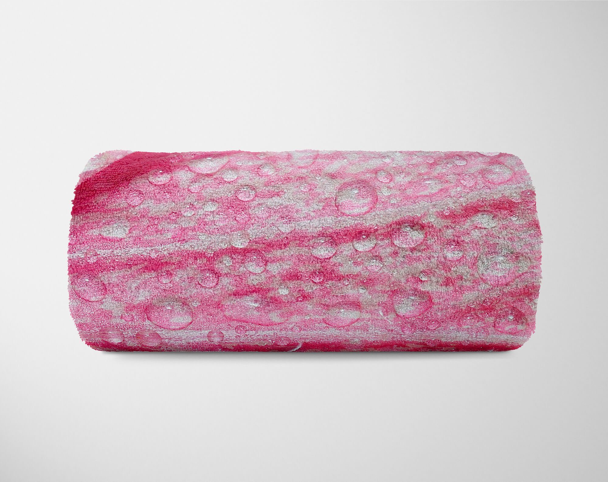Handtücher Sinus Kuscheldecke Art Handtuch Handtuch Wassertropfen Baumwolle-Polyester-Mix (1-St), mit Fotomotiv Saunatuch Strandhandtuch Blüt,