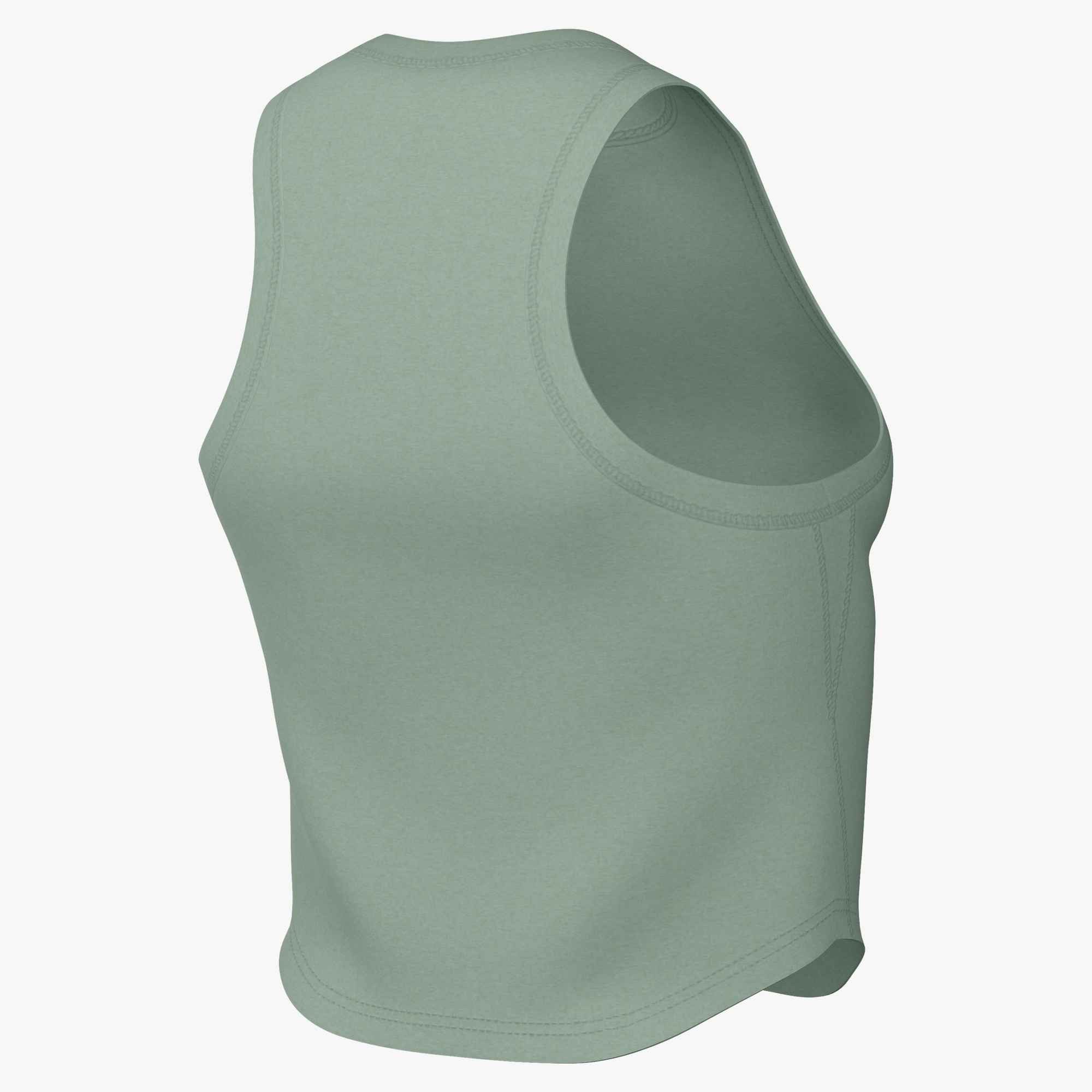 Nike Tanktop W NK ONE FITTED DF CROP TANK abgerundeter Saum, Tanktop-Form, aus Polyester und Elasthan – Bild 4 von 4