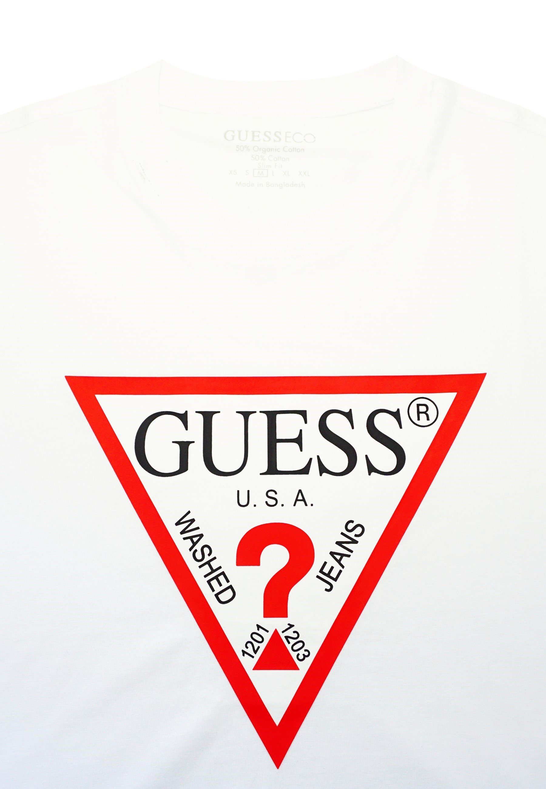 Guess T-Shirt T-Shirt CN SS Original Logo Kurzarmshirt (1-tlg., 1)