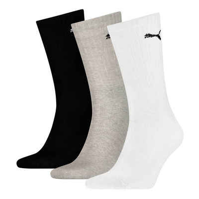 PUMA Sportsocken Unisex Sportsocken, 3 Paar - Tennissocken, Crew