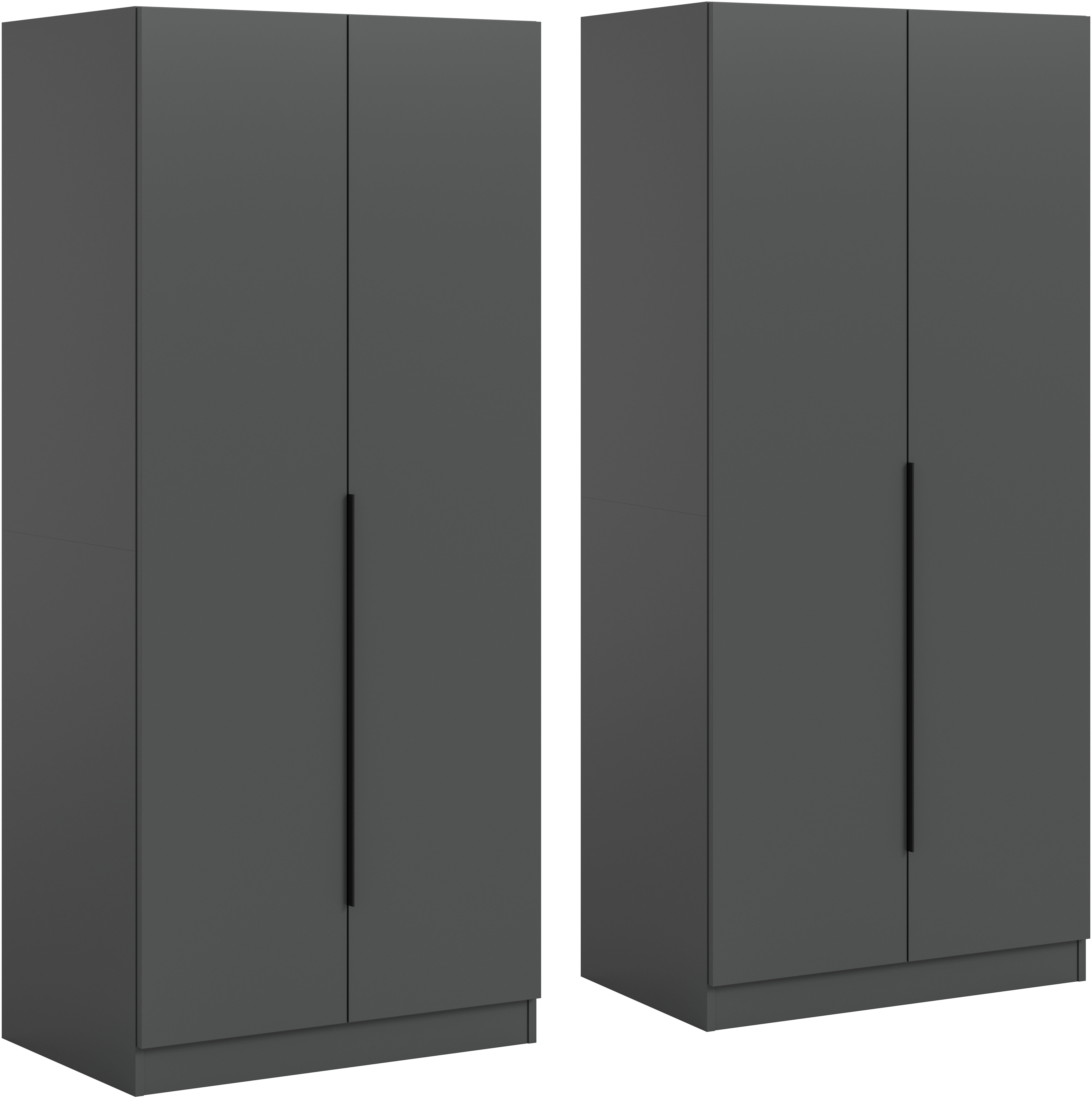 Home affaire Schrank-Set Skarde moderner Kleiderschrank Schlafzimmerschrank, (1-St., wähle deine beste Schrank Kombination), Skarde Kleiderschrank 160 cm, 2 Kleiderstangen und 2 Böden