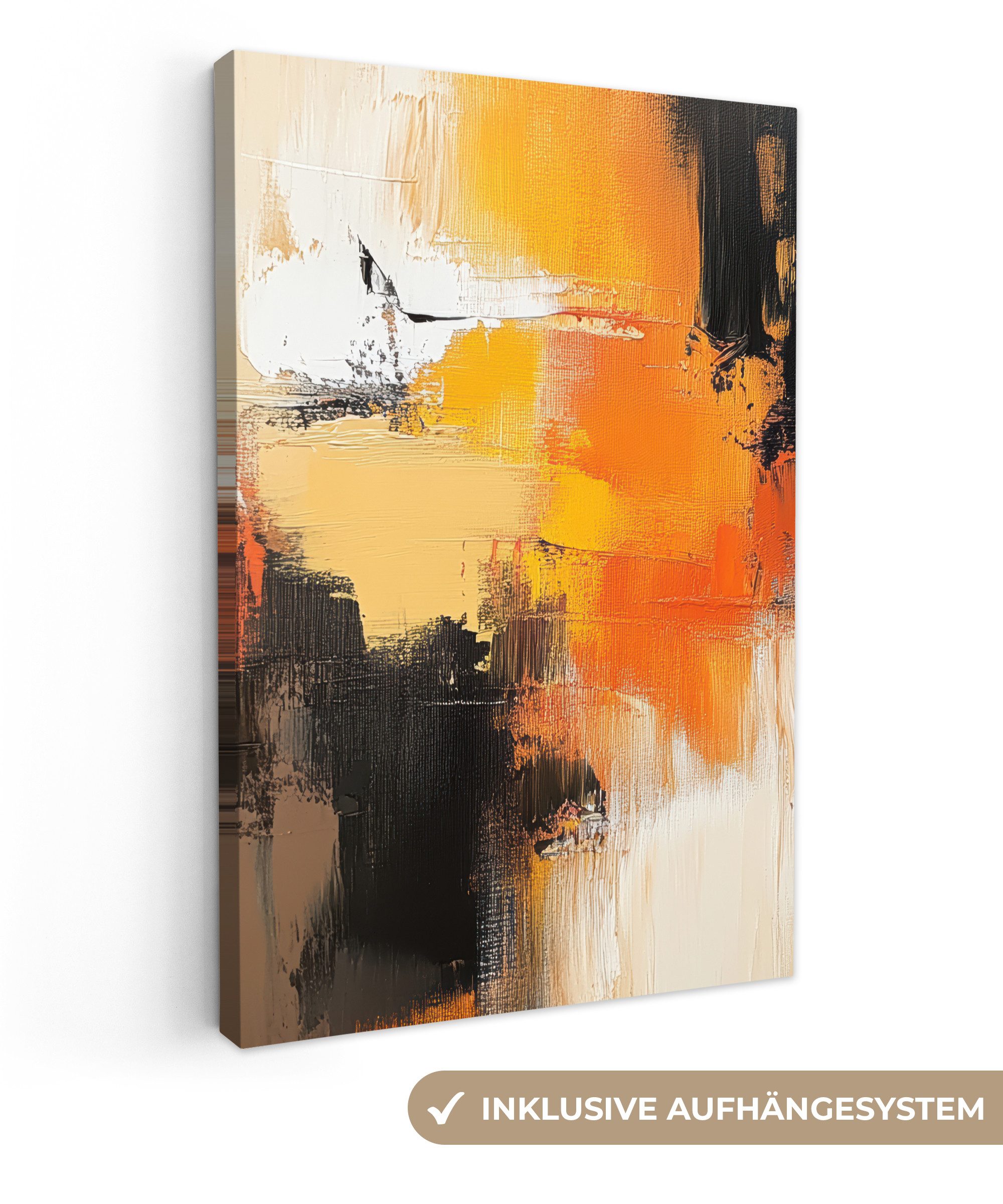 OneMillionCanvasses® Leinwandbild Abstrakt - Modern - Farboptik - Herbstfar günstig online kaufen