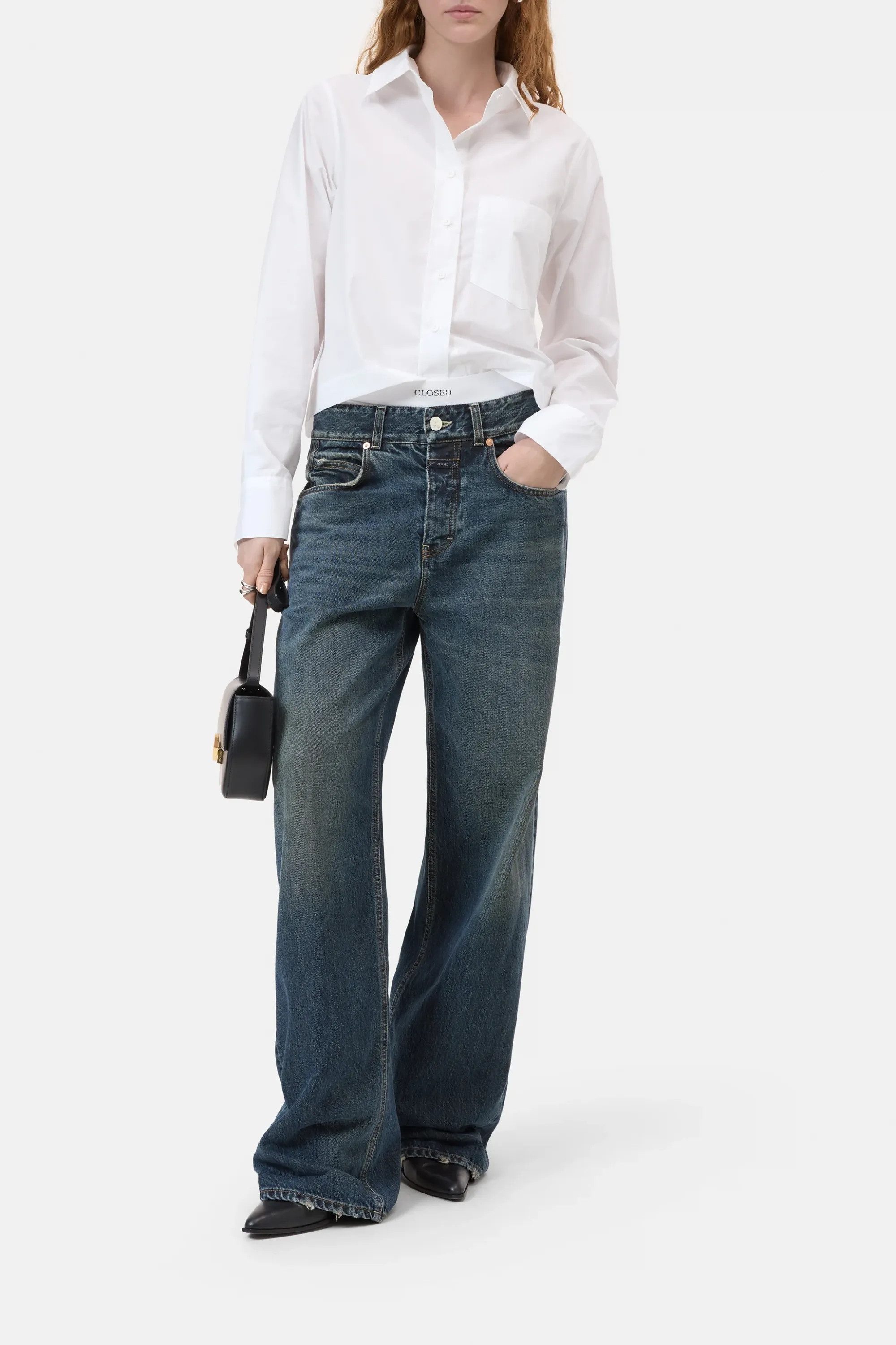 CLOSED Blusentop Cropped classic shirt