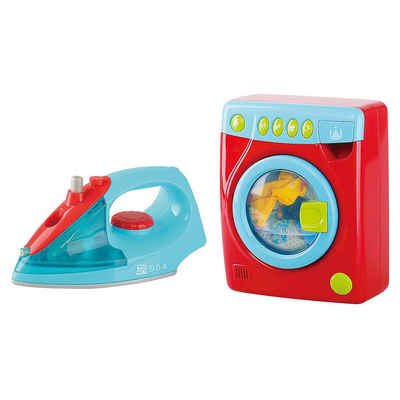 Playgo Kinder-Putzwagen »Wäscherei-Set - Waschmaschine + Bügeleisen«