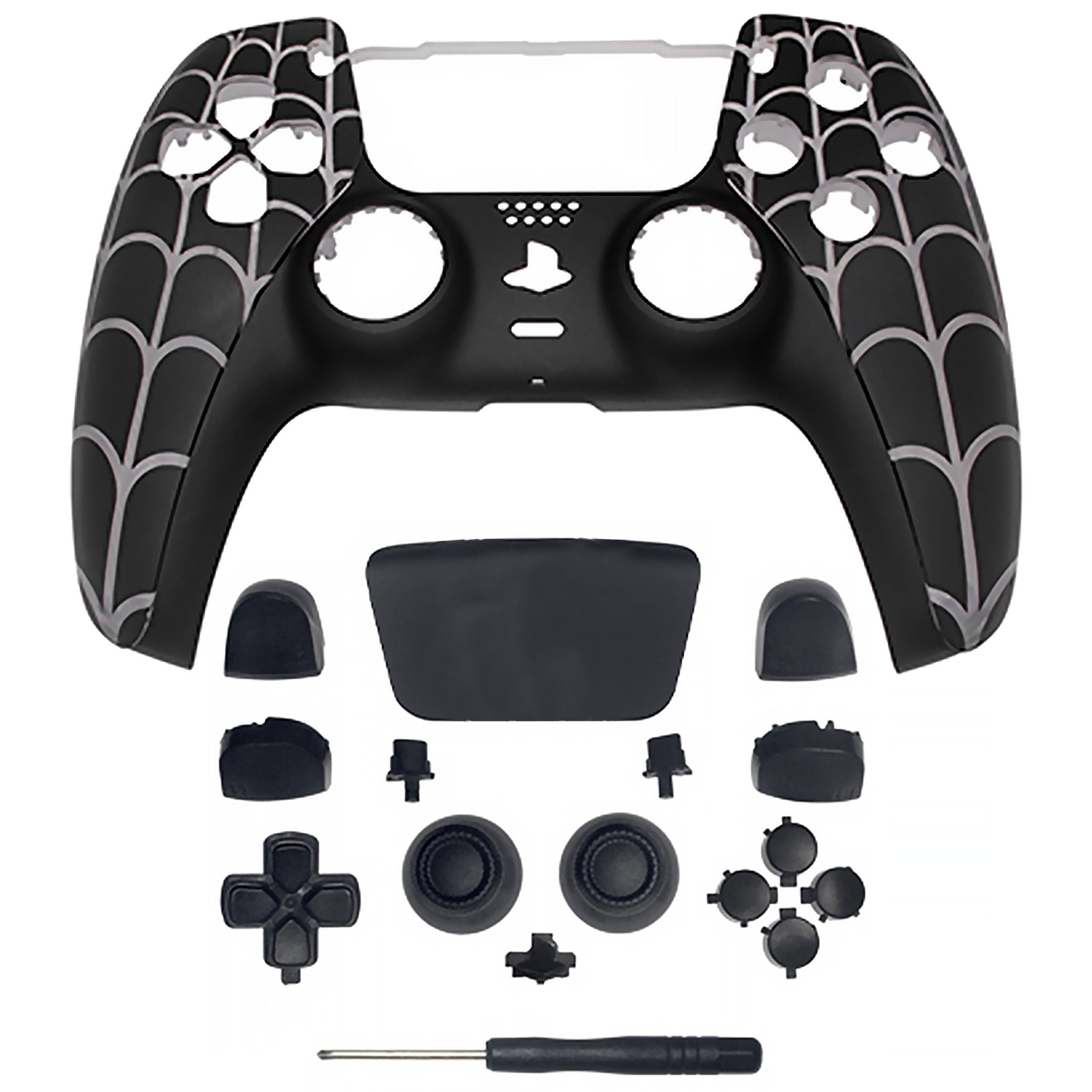 Tadow Für PS5 Gamepad Ersatzgehäuse, Schutzhülle, Dekoratives Gehäuse PlayStation 5-Controller (DIY Ersatzgehäuse Panel, Konsolenzubehör für PS5 Controller)