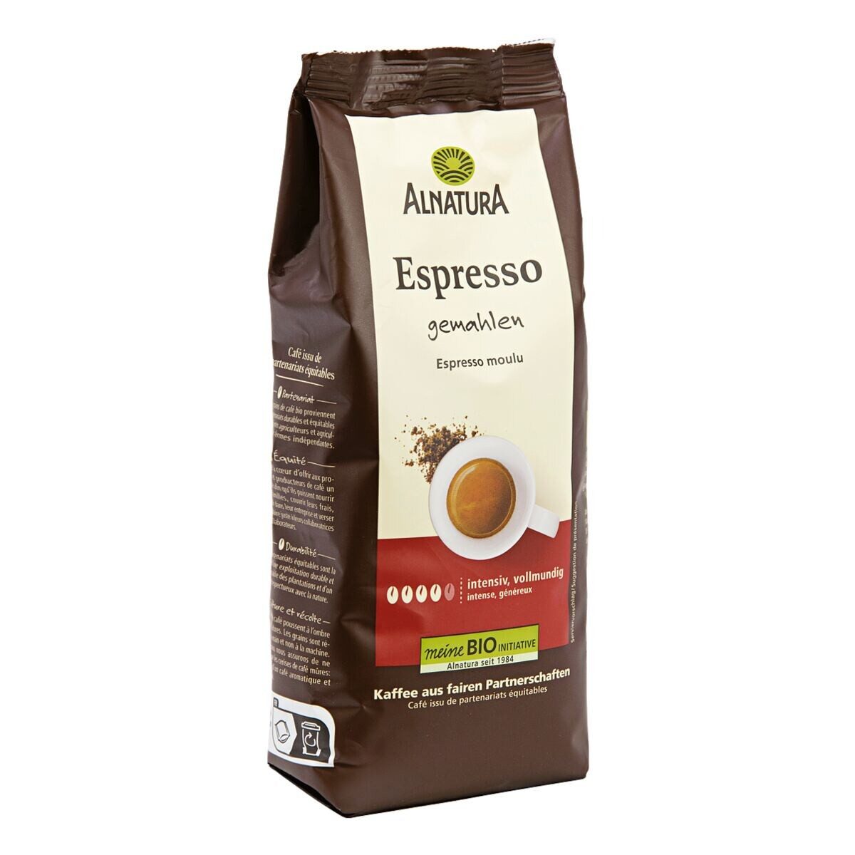 Alnatura Kaffee Espresso, 250 g, gemahlen