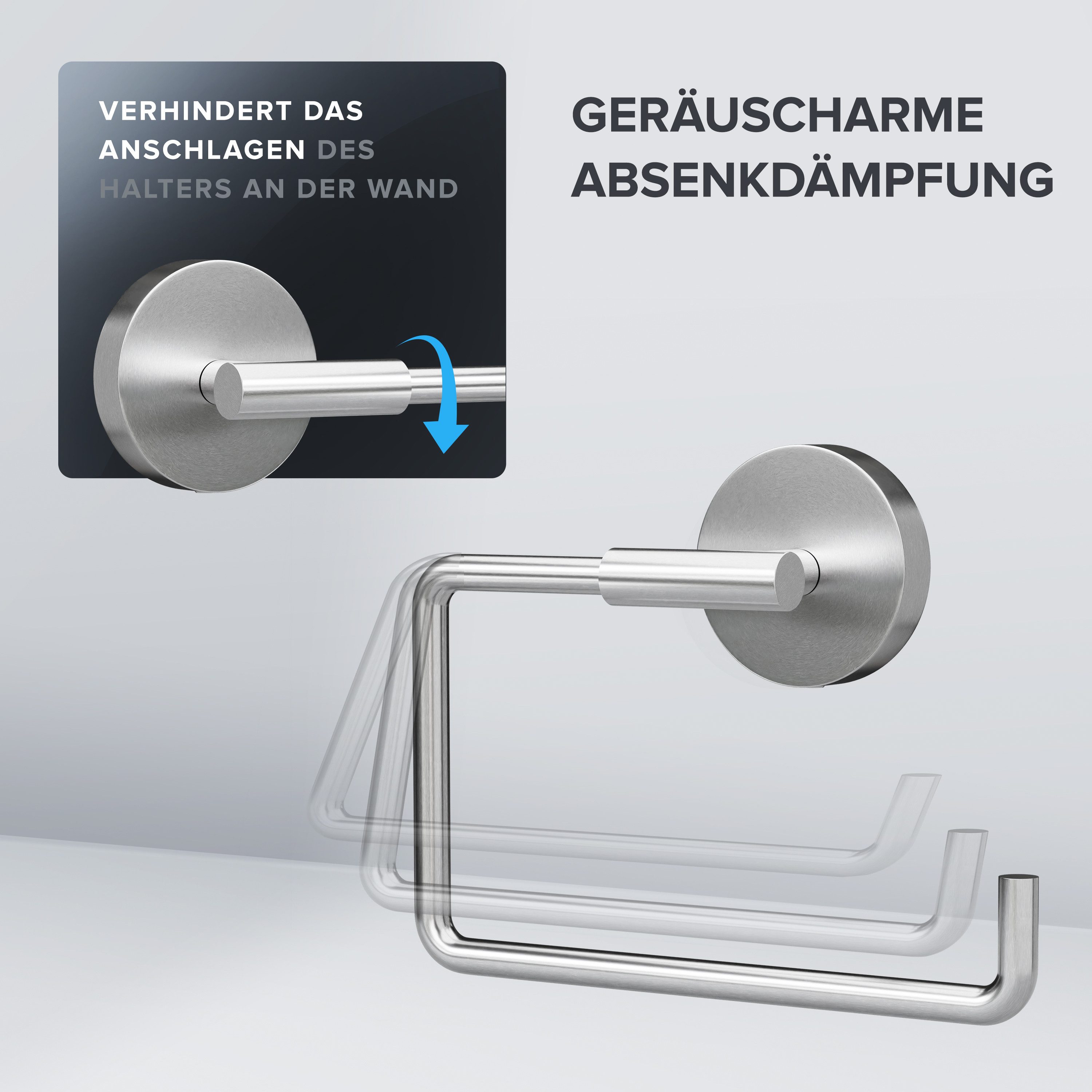 ovimar Toilettenpapierhalter Sejero (1-St), aus Edelstahl in Silber zur Zum günstig online kaufen
