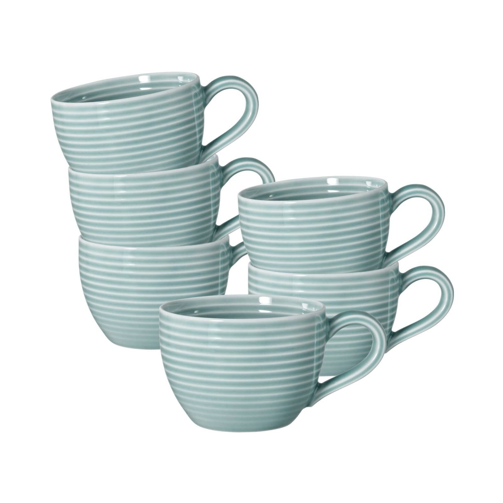 Seltmann Weiden Espressotasse Beat Color Glaze Espressotassen 0,11 l 6er Set, 6-tlg., Porzellan